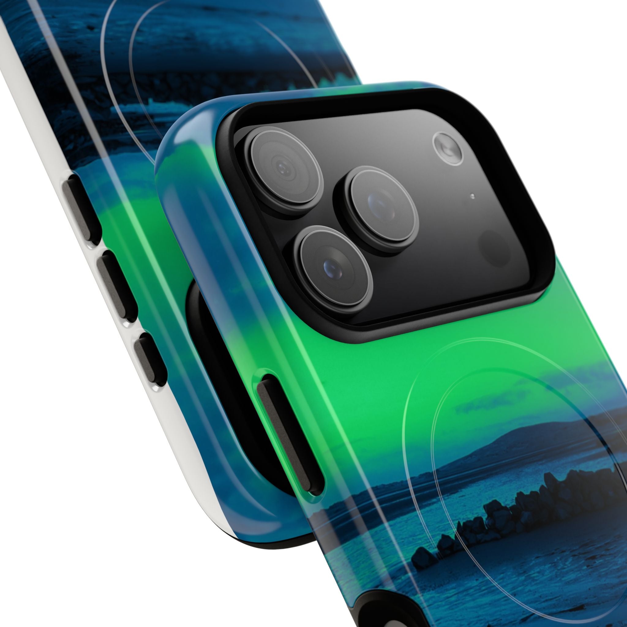 Green New Zealand Sunset Magnetic Phone Case