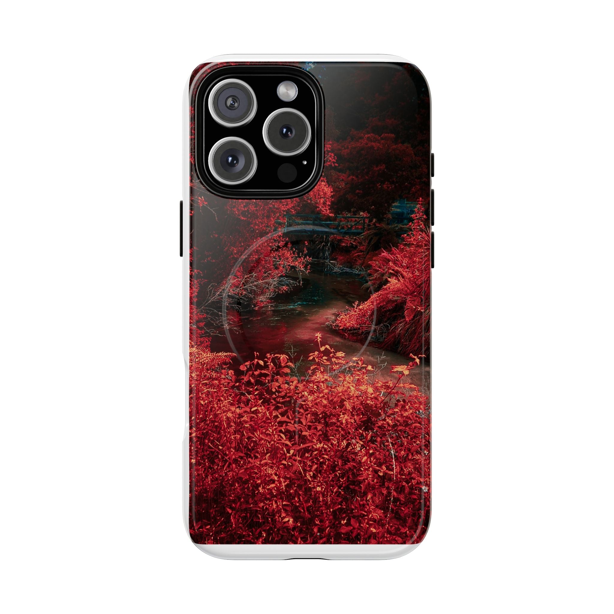 MagSafe Tough Case — Red Forest Abstract Magnetic Phone Cover
