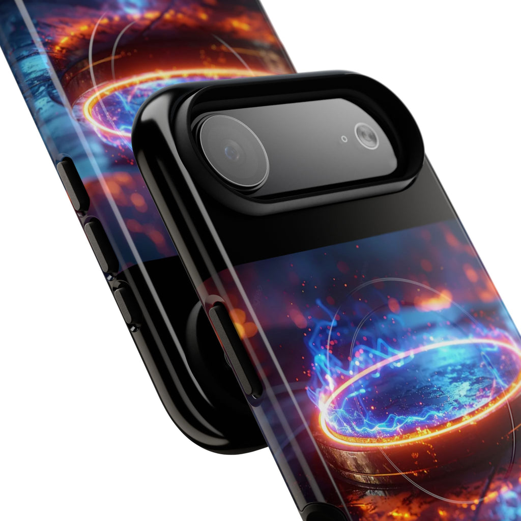 Phone Case - Magnetic Tough Case with Fiery Energy Portal Design