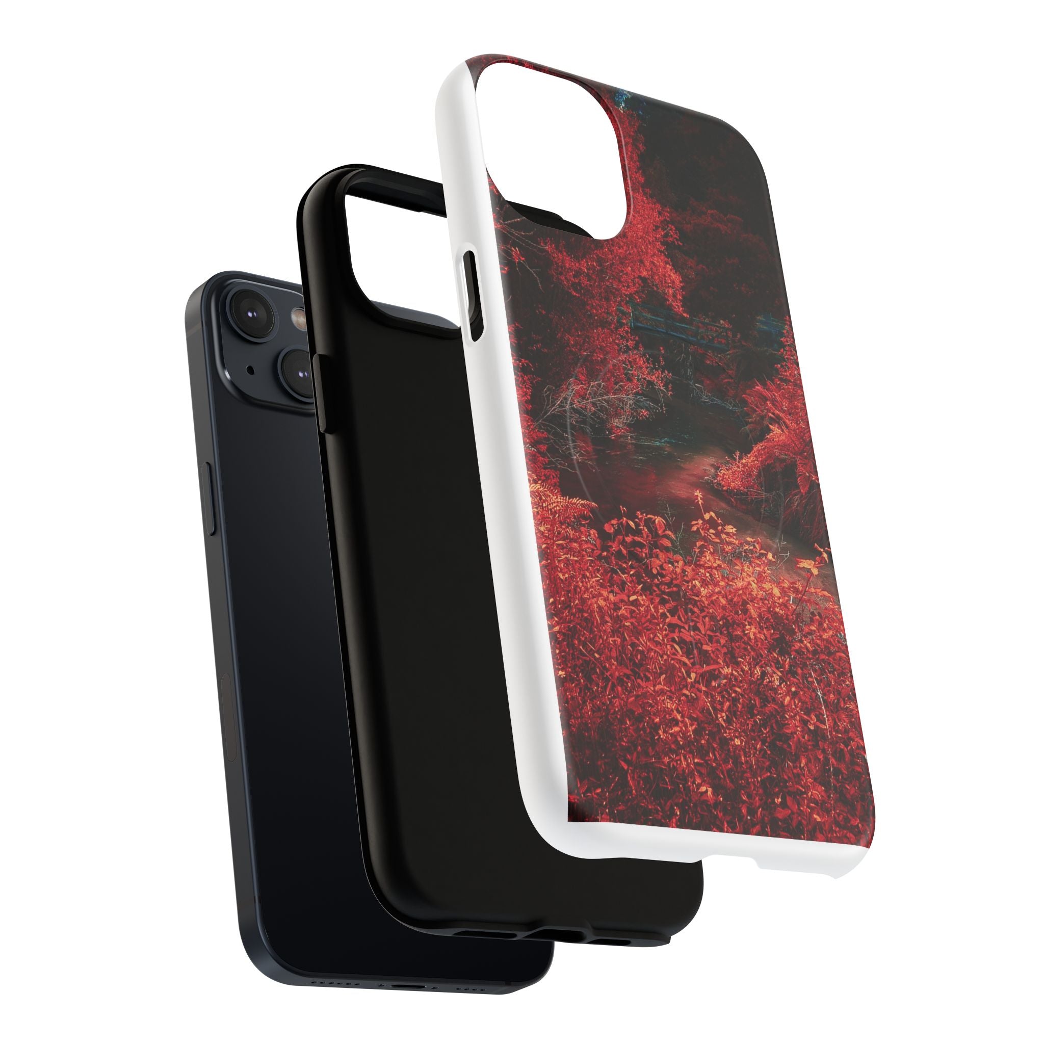 MagSafe Tough Case — Red Forest Abstract Magnetic Phone Cover