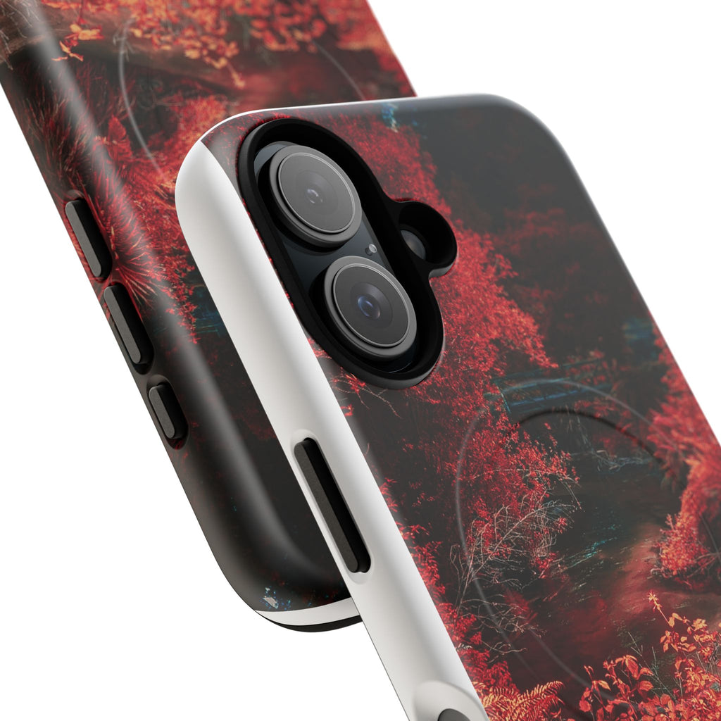 MagSafe Tough Case — Red Forest Abstract Magnetic Phone Cover