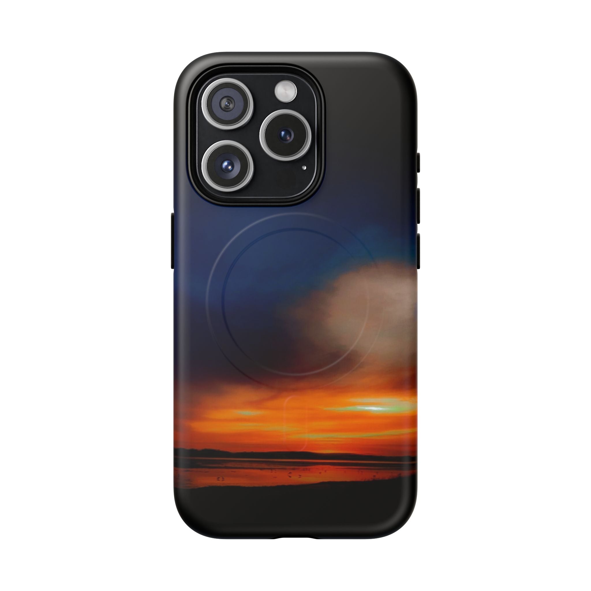 Mangawhai Sunset Magnetic Phone Case — New Zealand Coastal Sunset Design