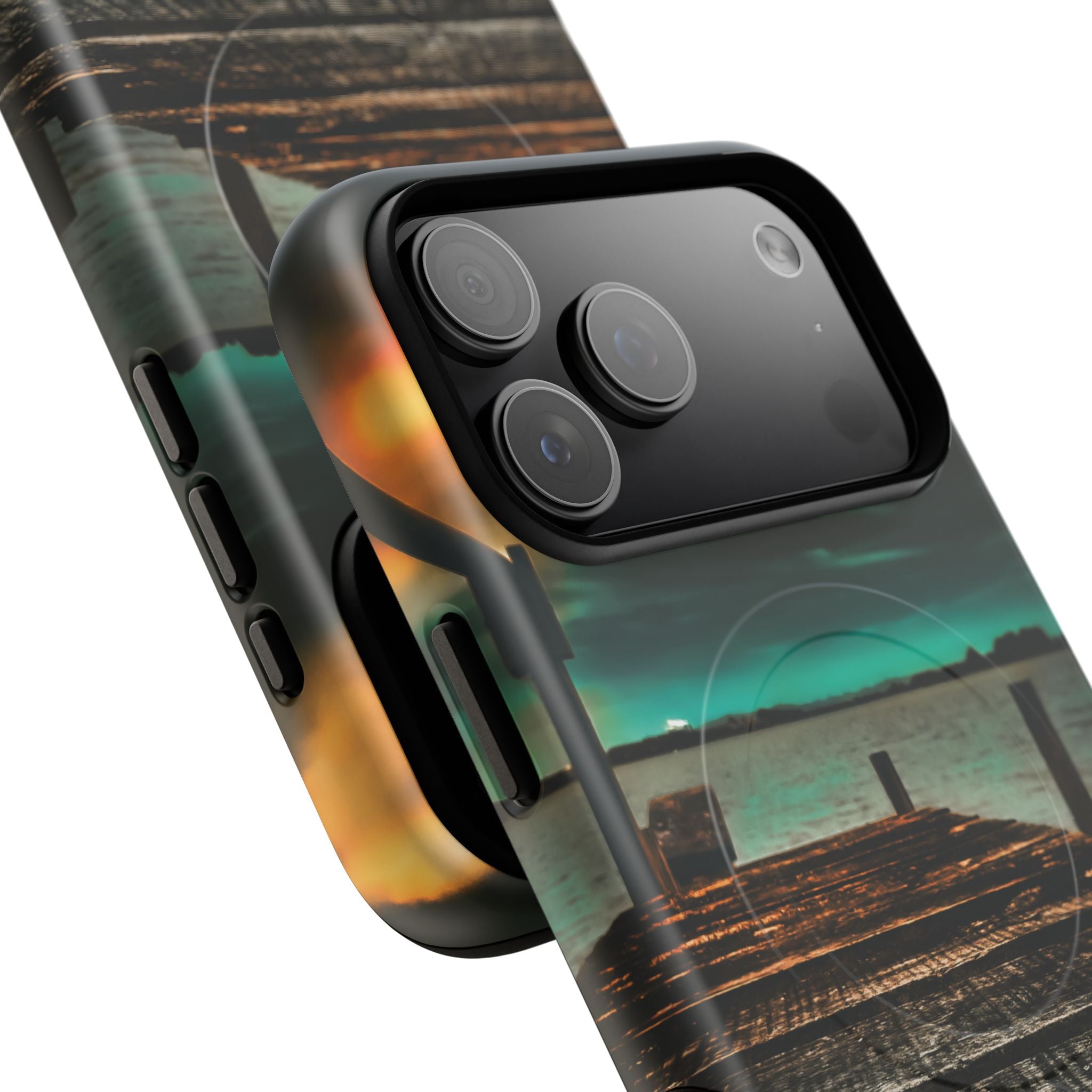 Tough Magnetic Case — 'Te Toro New Zealand Wharf' Magnetic Phone Cover