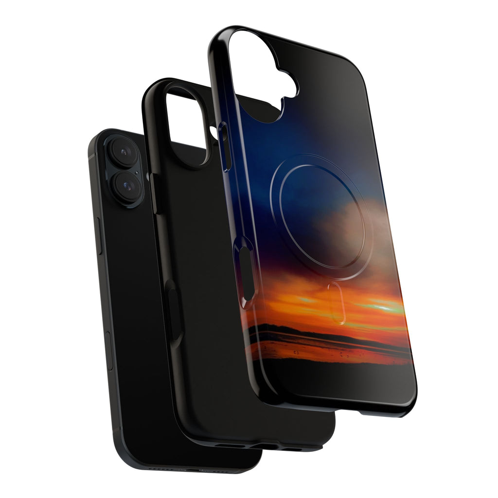 Mangawhai Sunset Magnetic Phone Case — New Zealand Coastal Sunset Design