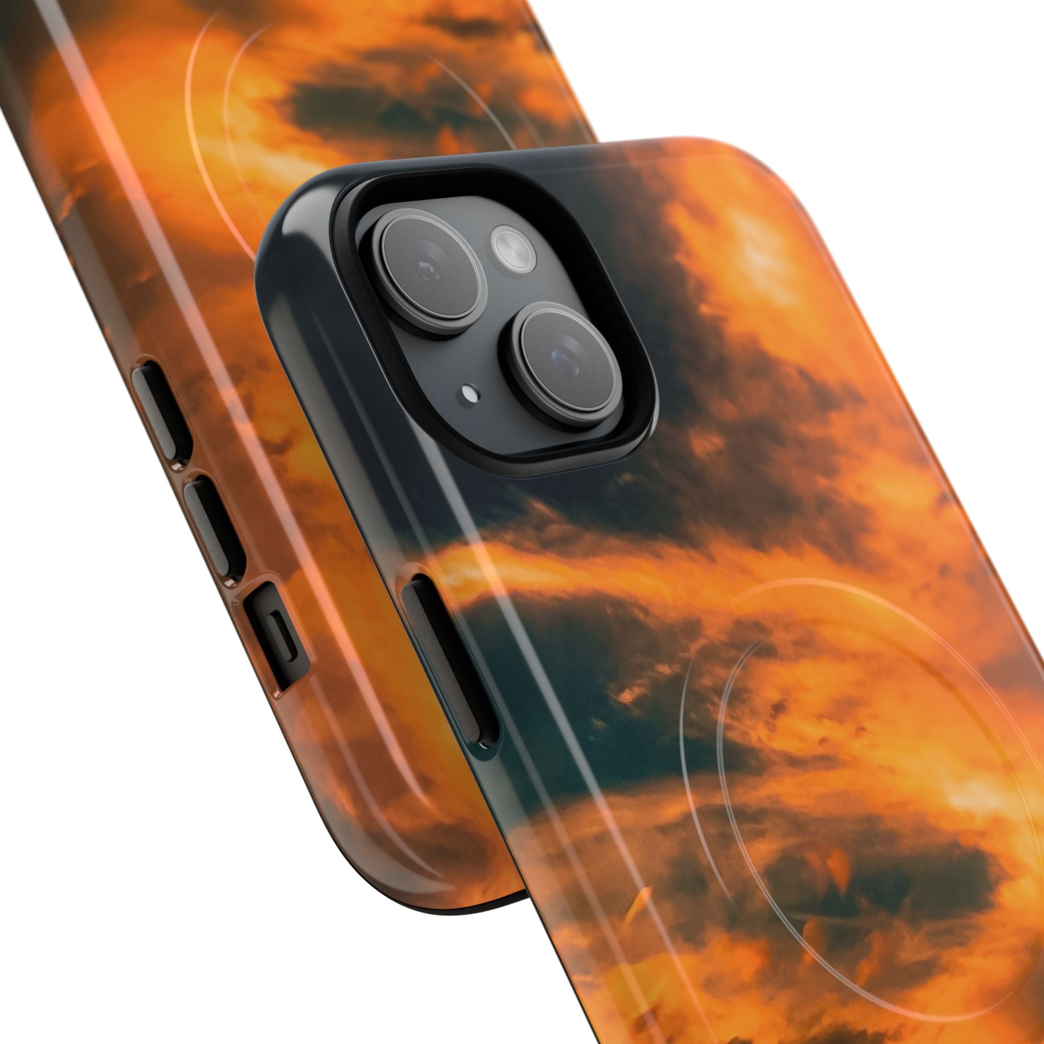 New Zealand Angel Clouds Golden Magnetic Phone Case