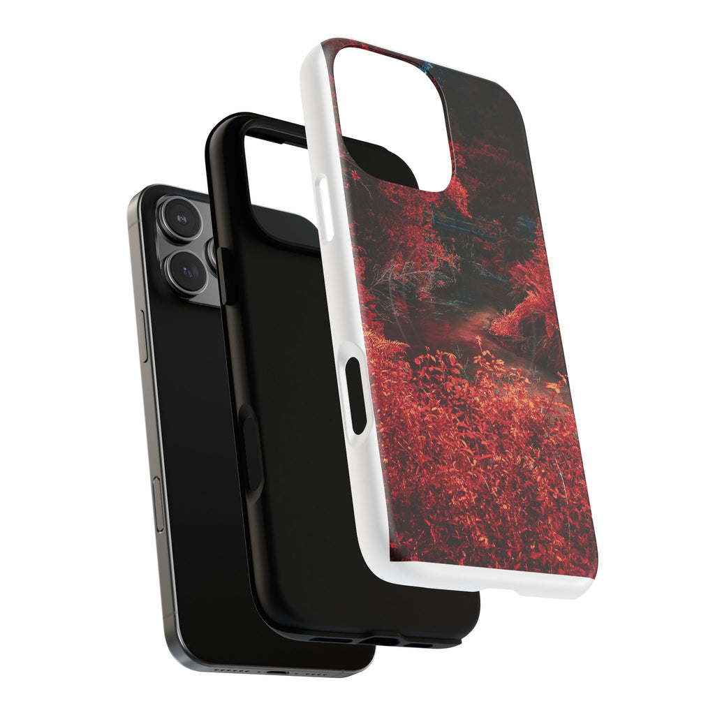 MagSafe Tough Case — Red Forest Abstract Magnetic Phone Cover
