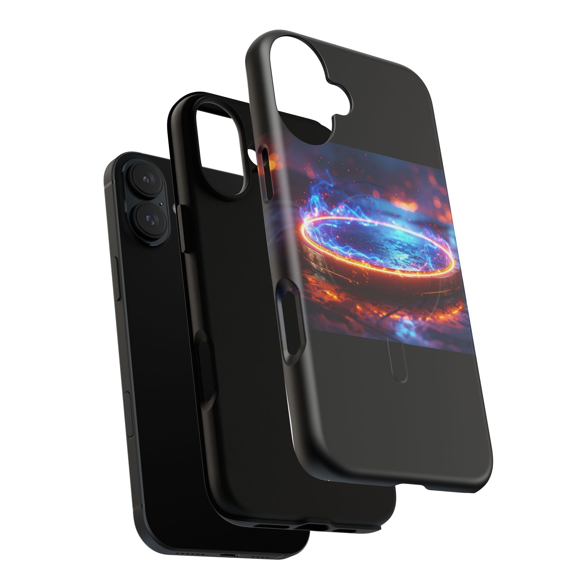 Phone Case - Magnetic Tough Case with Fiery Energy Portal Design
