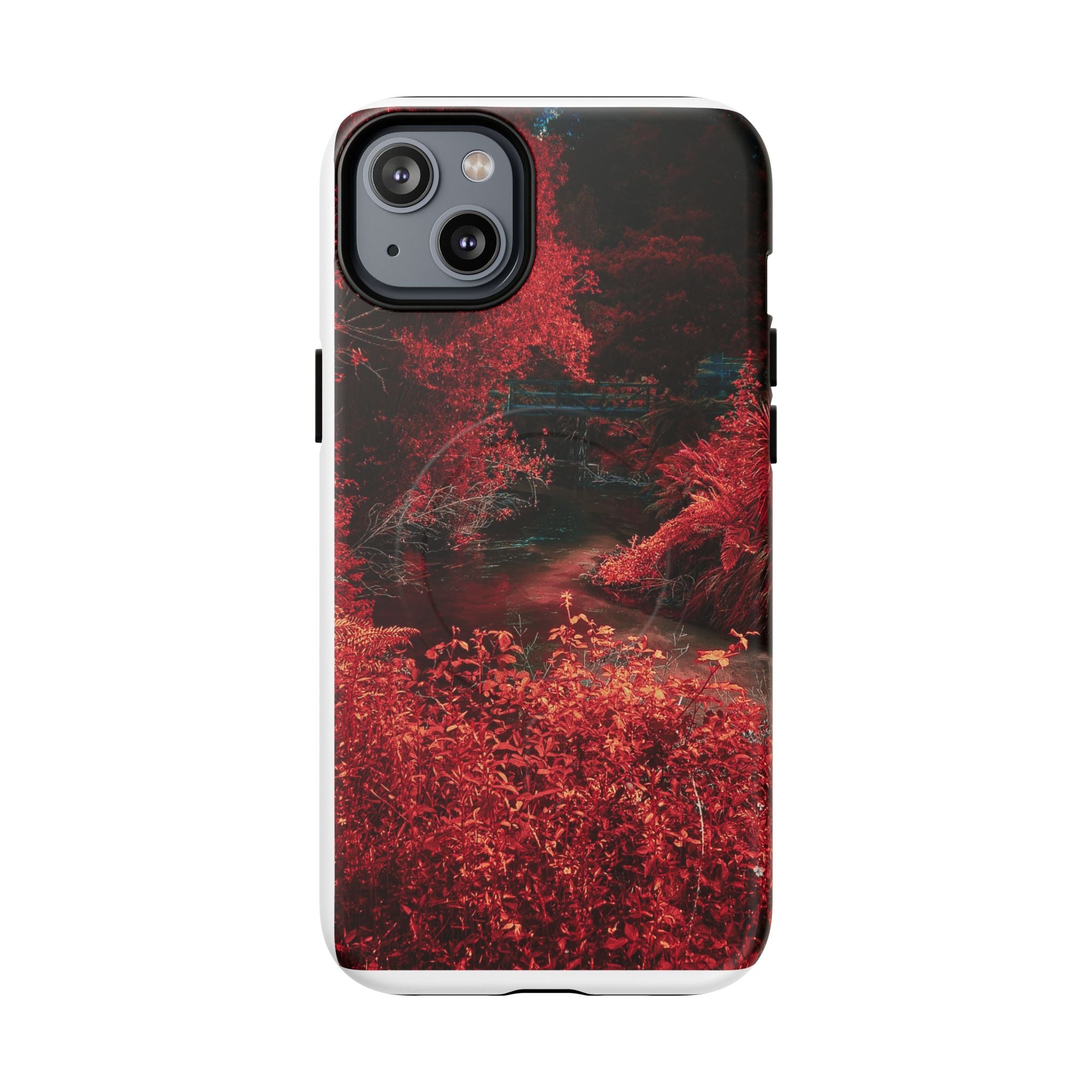 MagSafe Tough Case — Red Forest Abstract Magnetic Phone Cover
