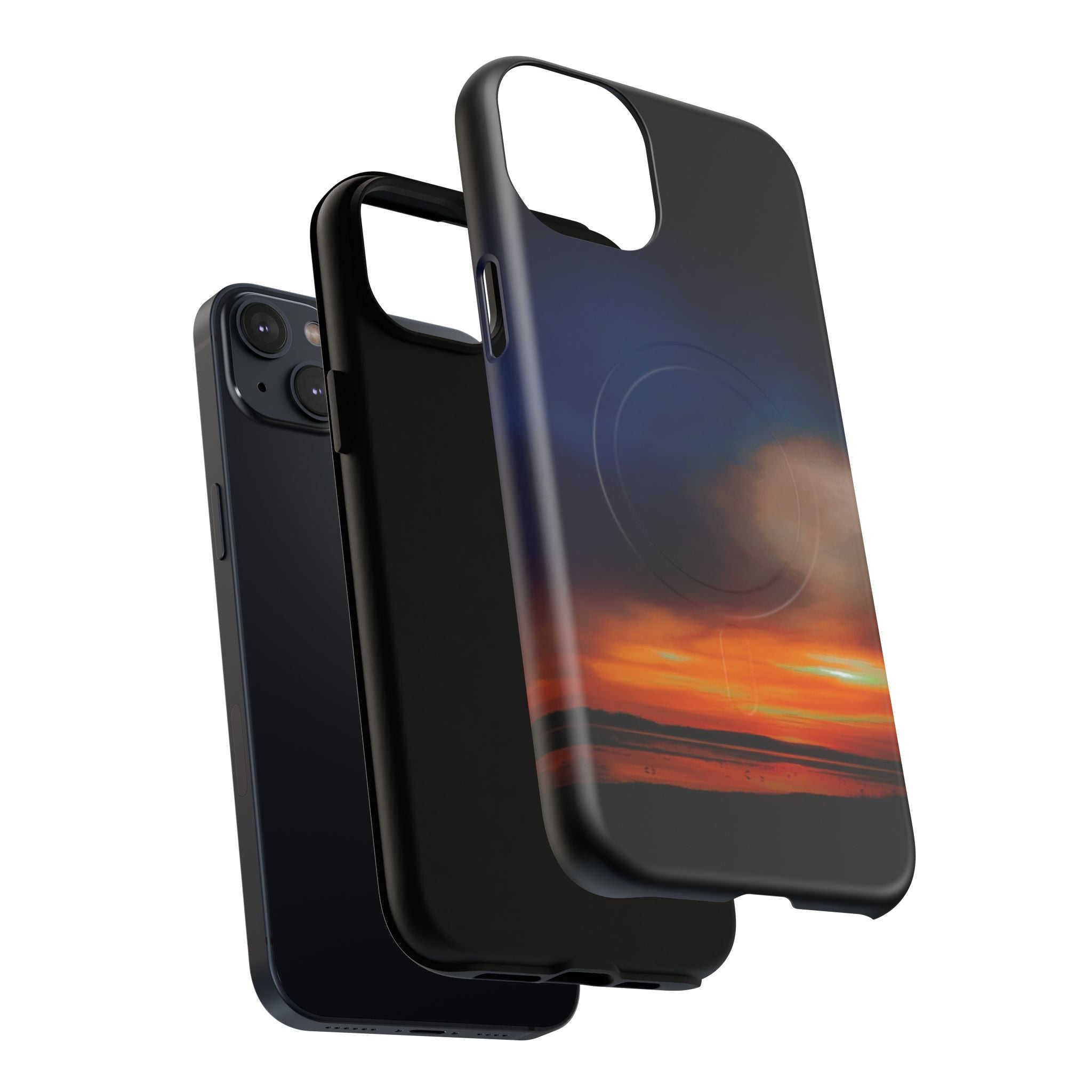 Mangawhai Sunset Magnetic Phone Case — New Zealand Coastal Sunset Design