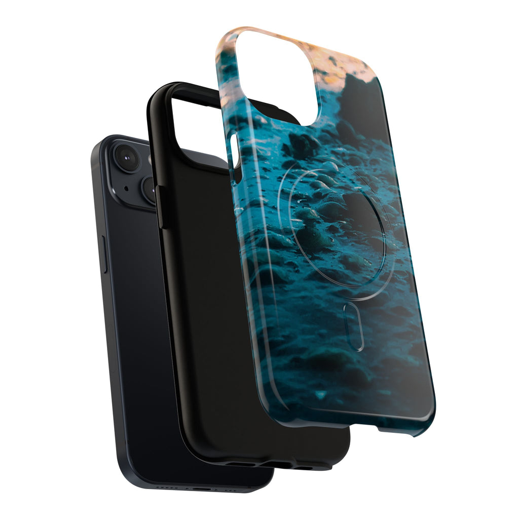 Ocean Waves Tough Magnetic Phone Case — Protective MagSafe-Compatible Sea Print