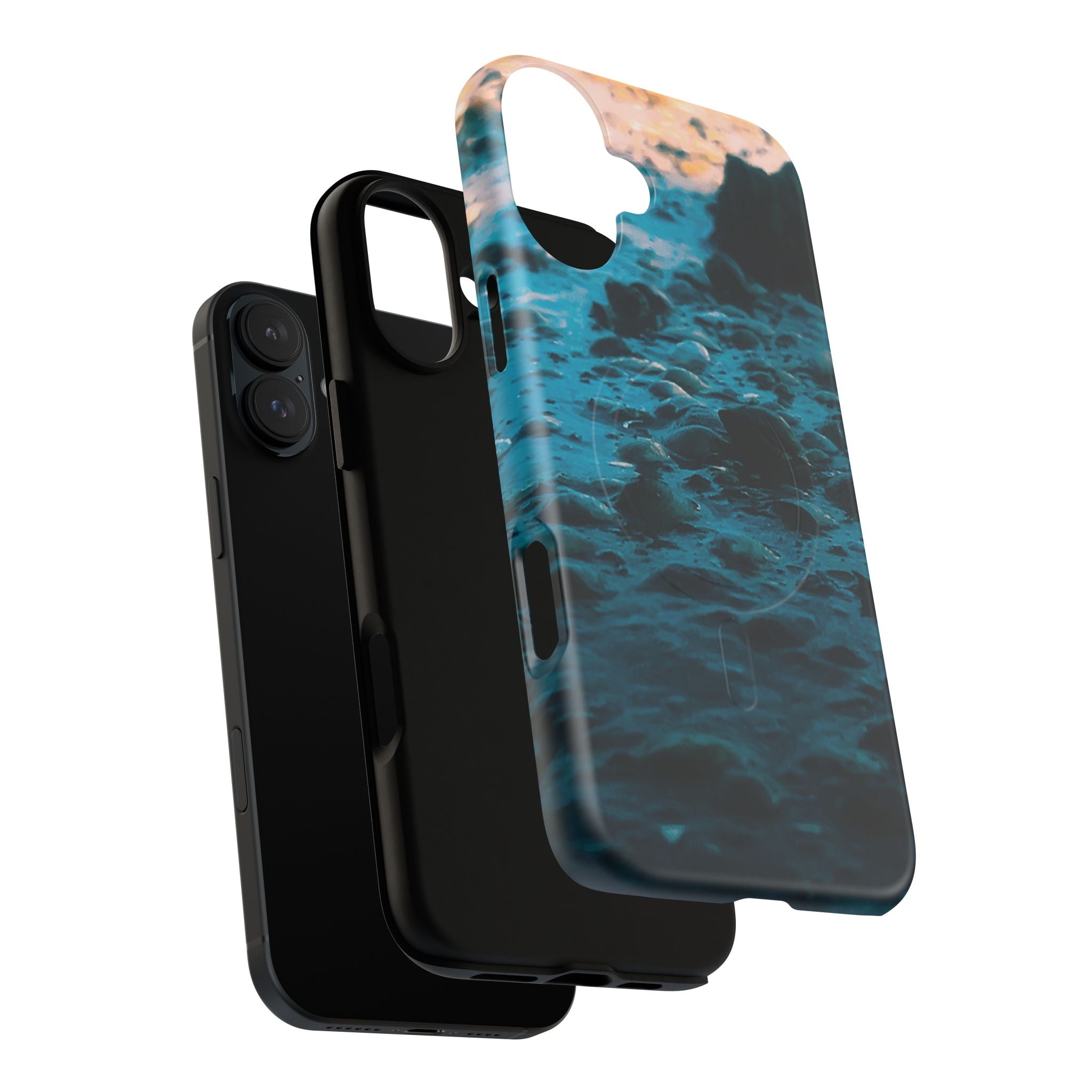 Ocean Waves Tough Magnetic Phone Case — Protective MagSafe-Compatible Sea Print