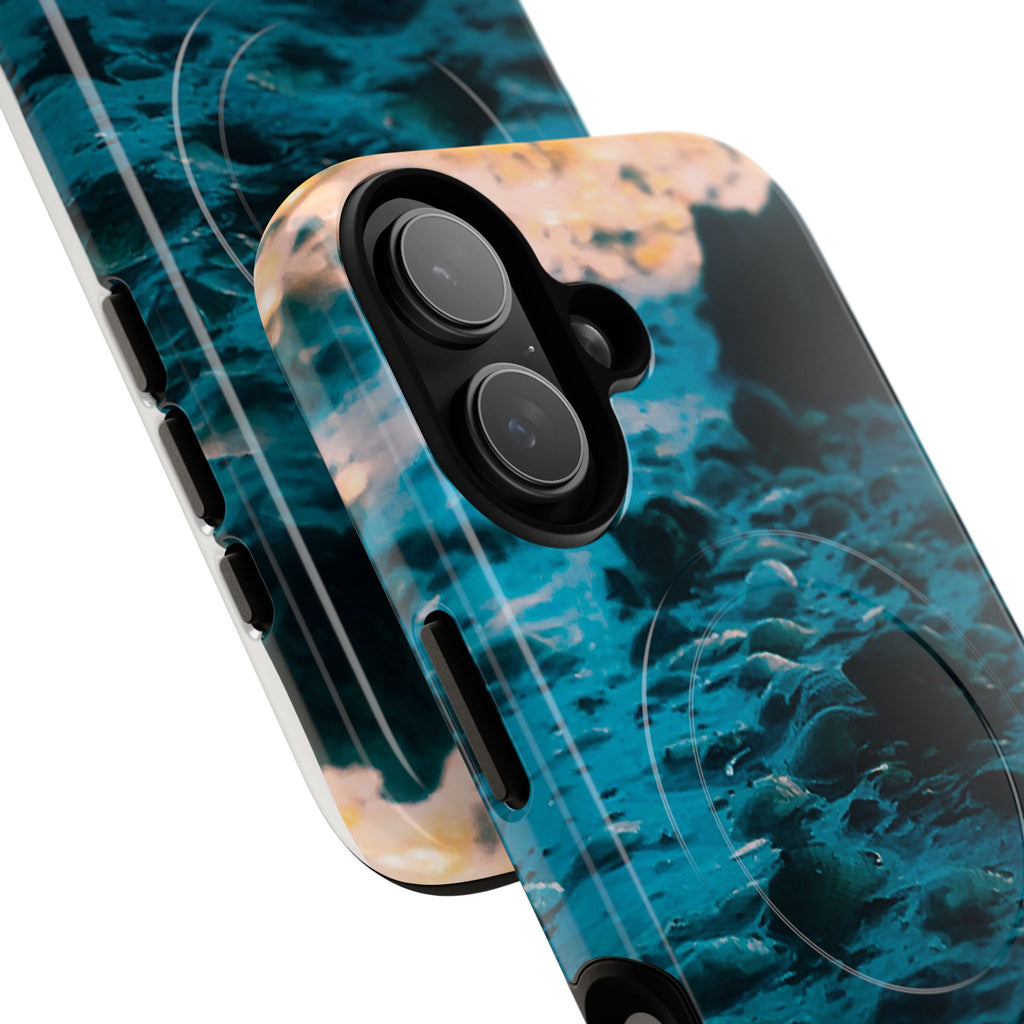 Ocean Waves Tough Magnetic Phone Case — Protective MagSafe-Compatible Sea Print