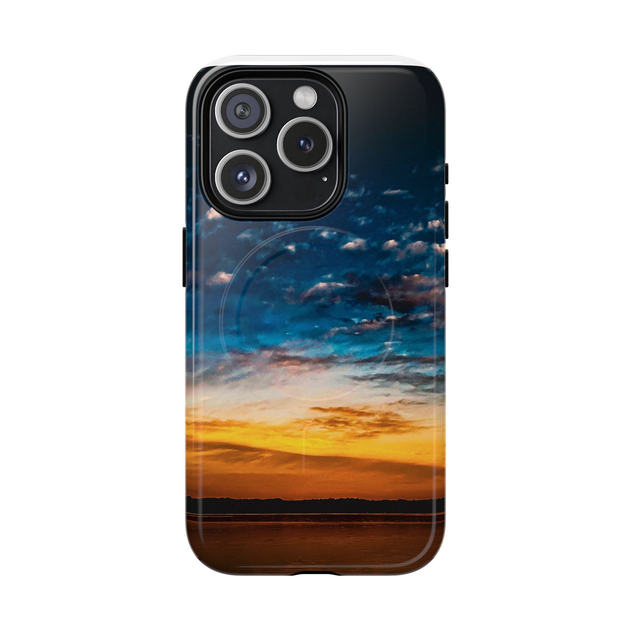 Sunset Horizon Magnetic Phone Case — IPhone 13 and above-Tough Protective Cover