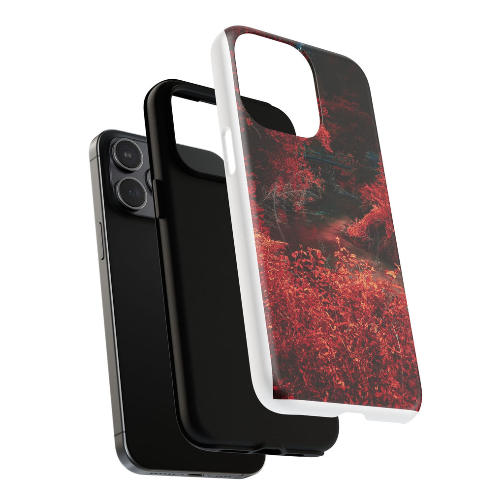 MagSafe Tough Case — Red Forest Abstract Magnetic Phone Cover