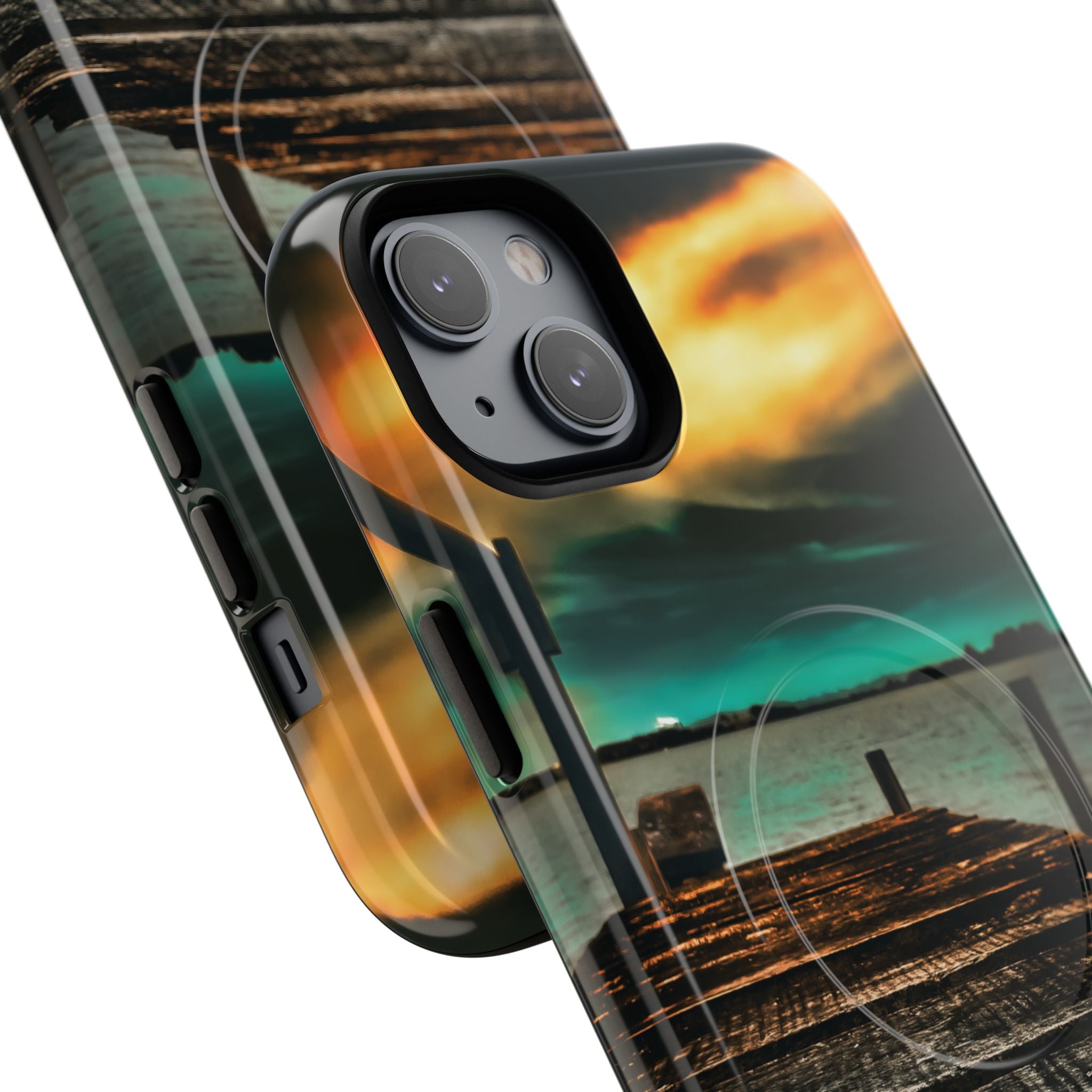 Tough Magnetic Case — 'Te Toro New Zealand Wharf' Magnetic Phone Cover