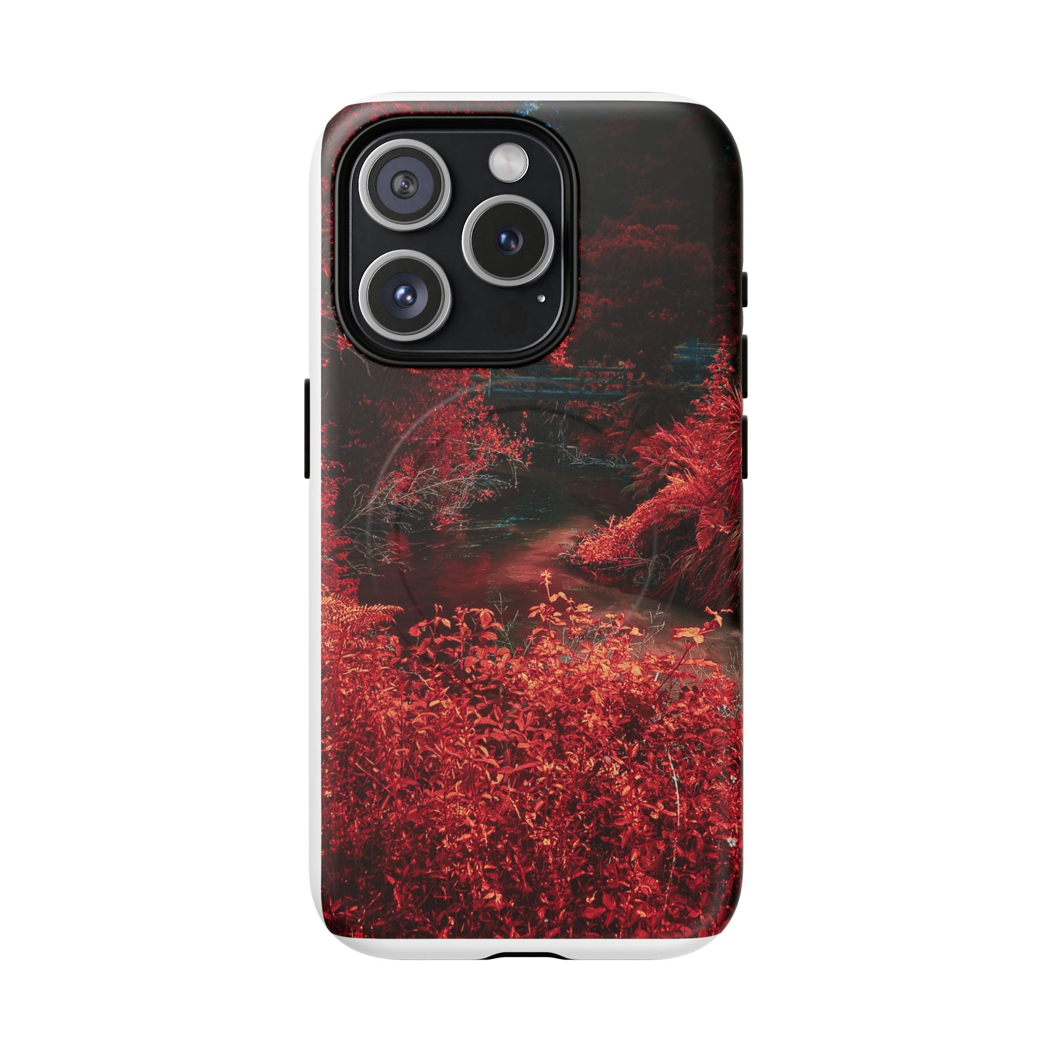 MagSafe Tough Case — Red Forest Abstract Magnetic Phone Cover