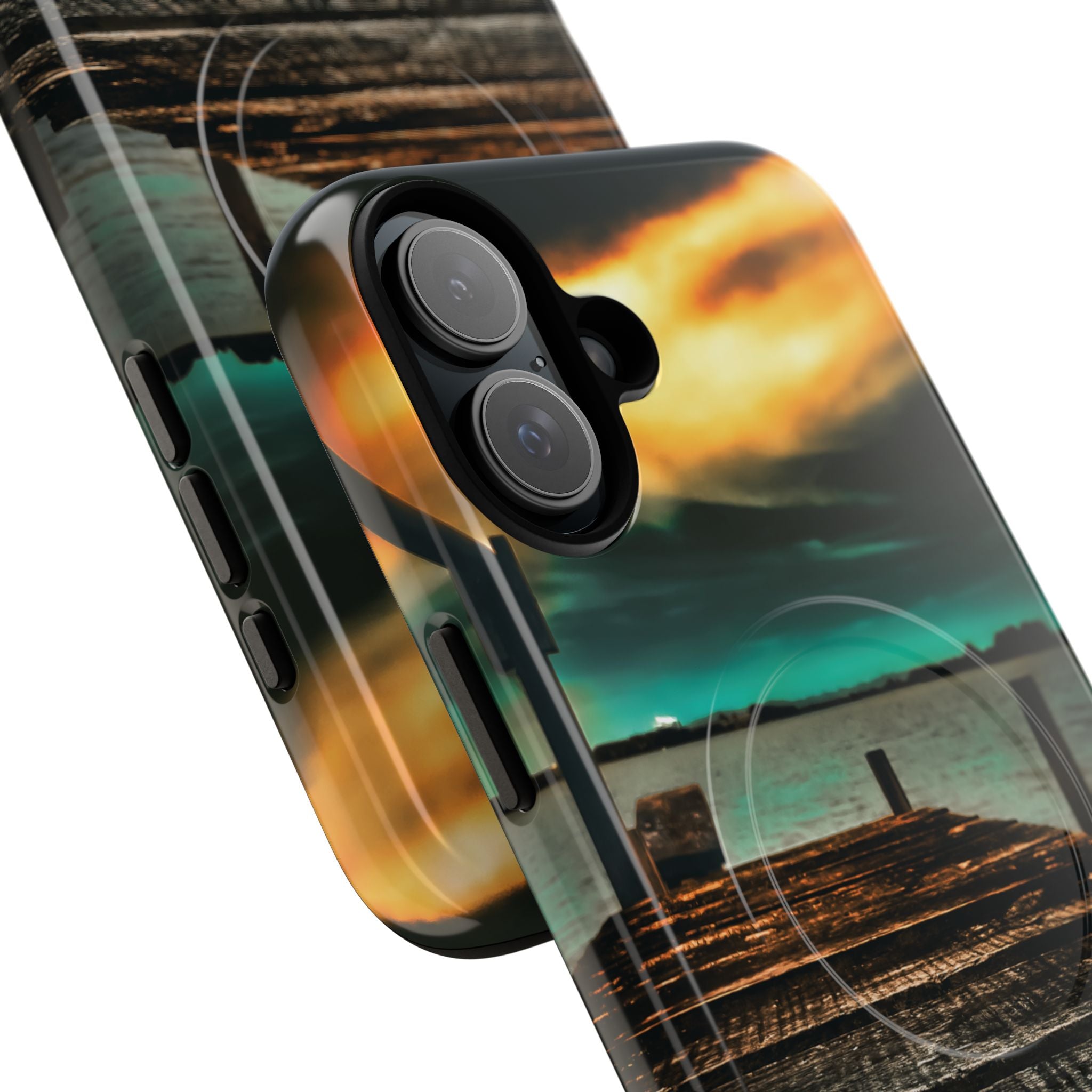 Tough Magnetic Case — 'Te Toro New Zealand Wharf' Magnetic Phone Cover
