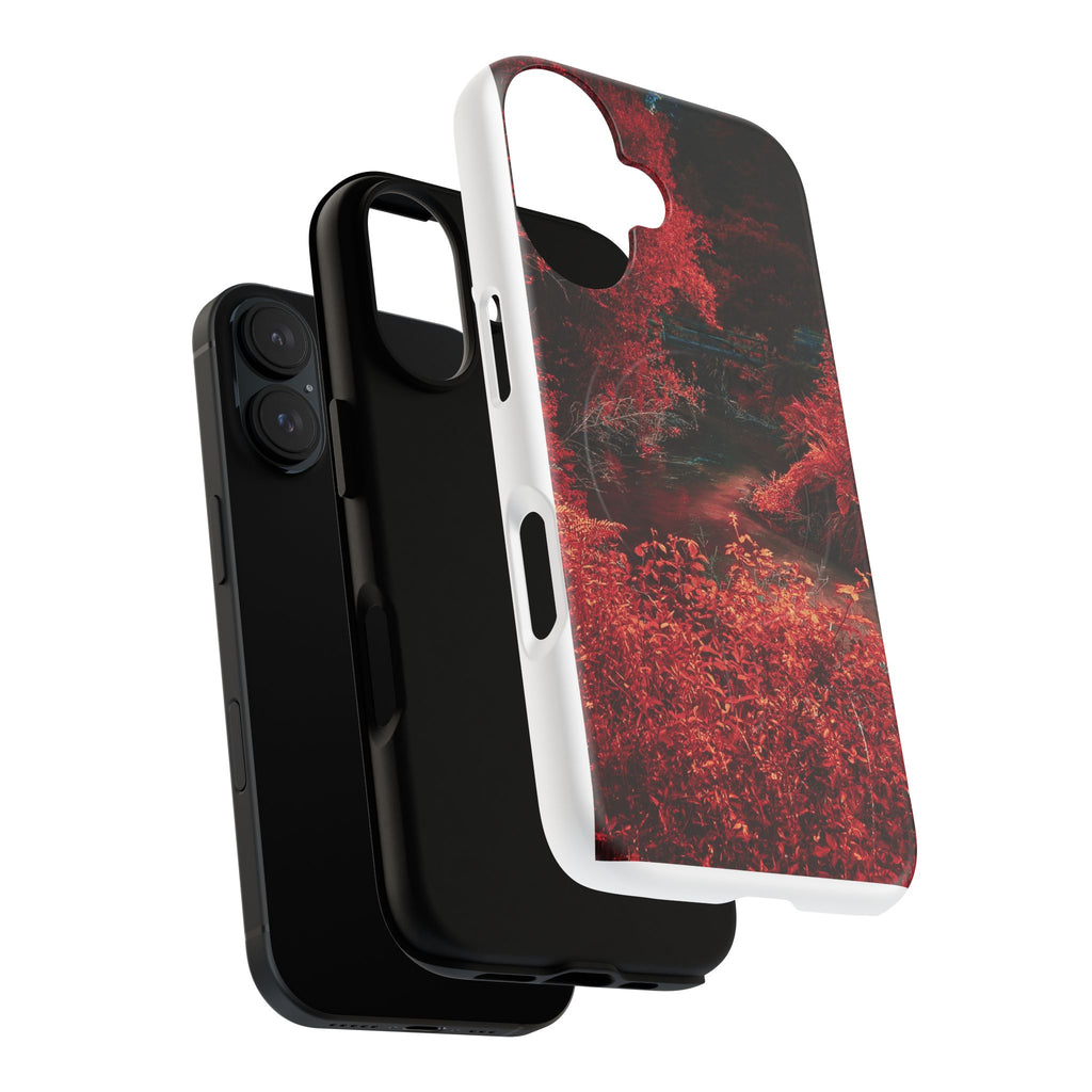 MagSafe Tough Case — Red Forest Abstract Magnetic Phone Cover