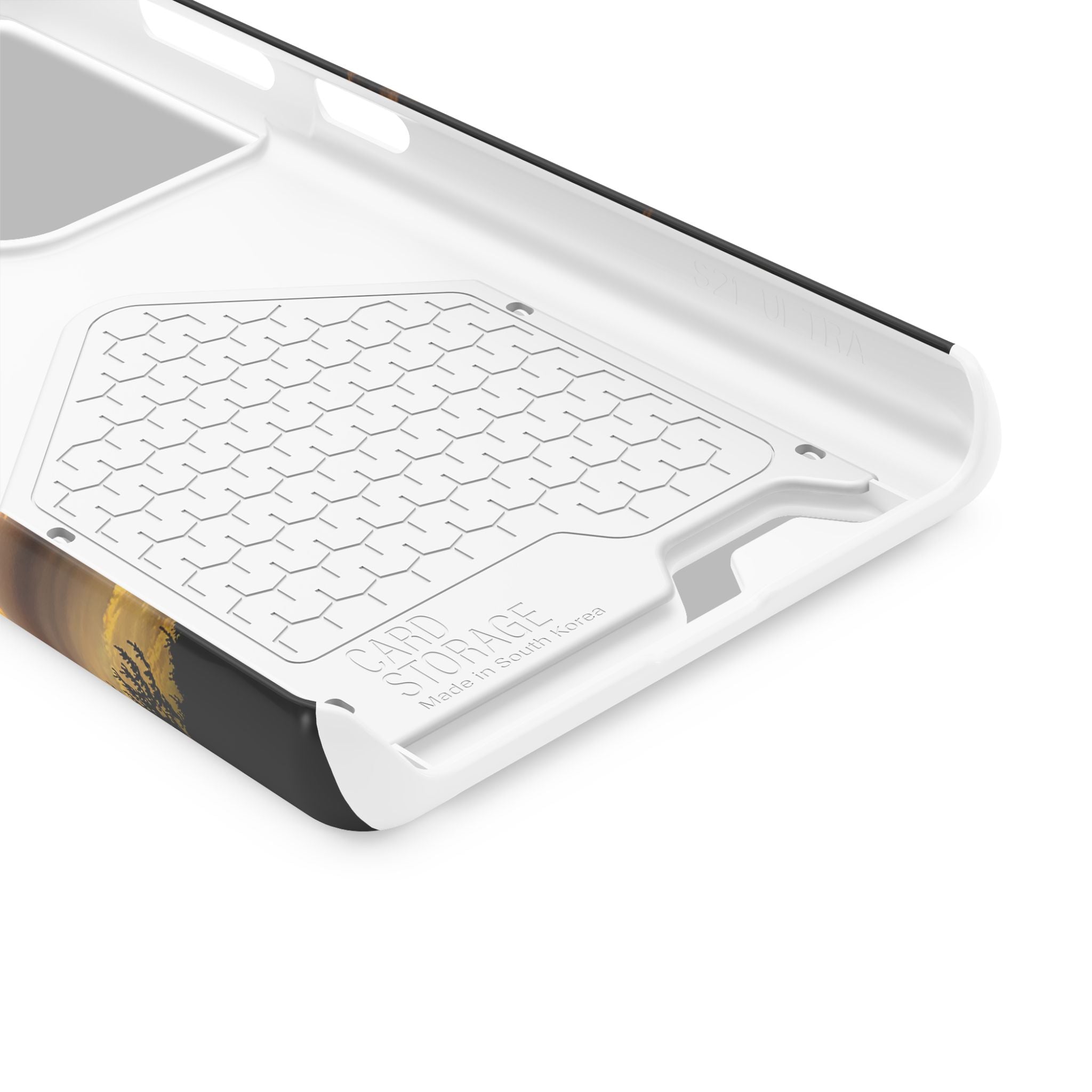 Sunset Sky Phone Case with Card Holder — Scenic Evening Landscape Wallet Case