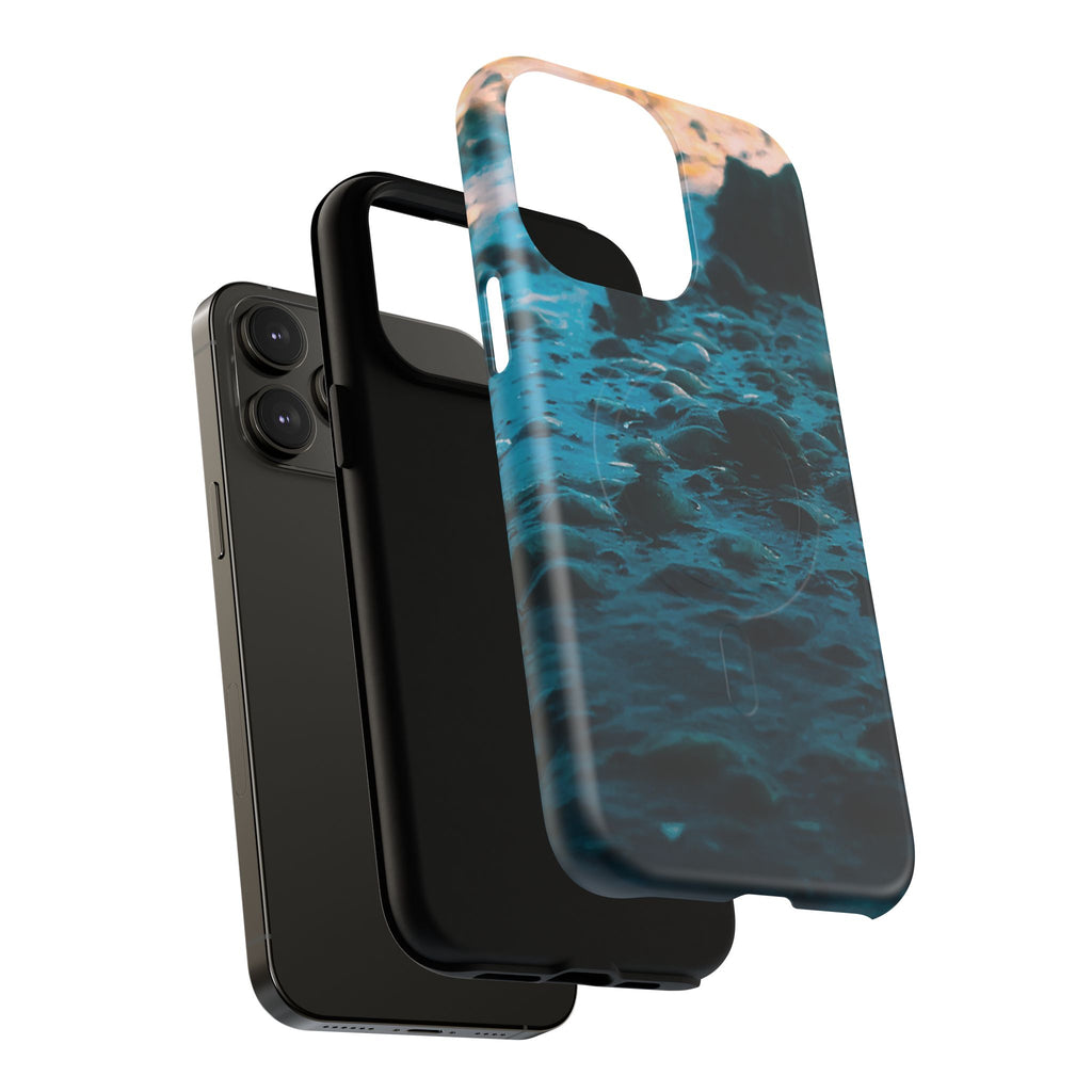 Ocean Waves Tough Magnetic Phone Case — Protective MagSafe-Compatible Sea Print