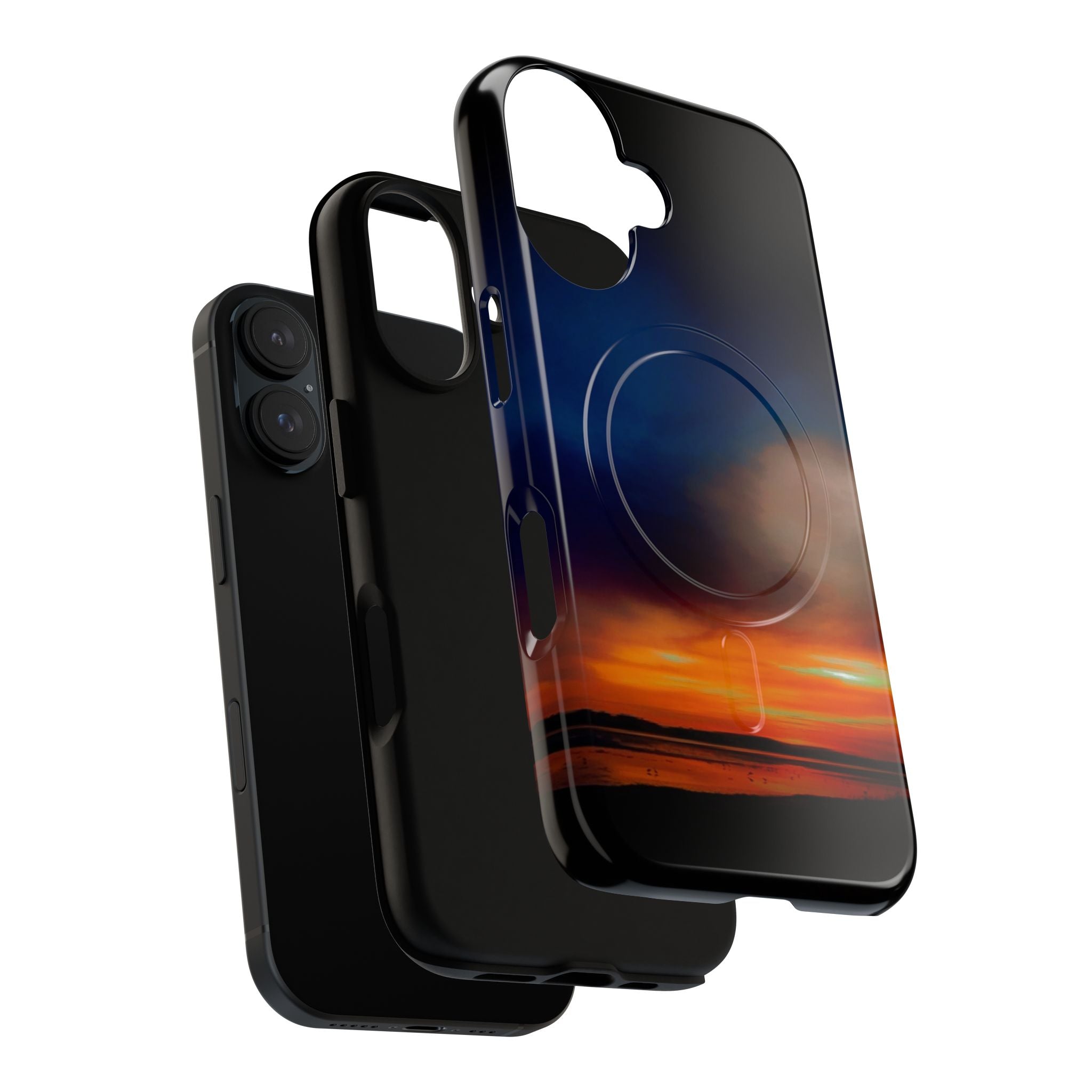 Mangawhai Sunset Magnetic Phone Case — New Zealand Coastal Sunset Design