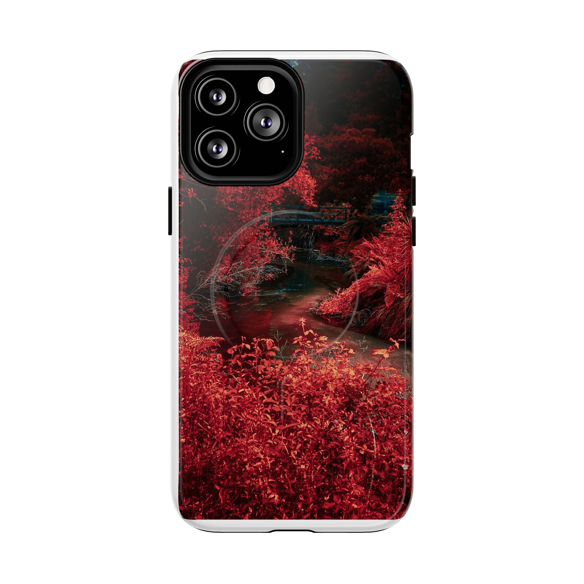 MagSafe Tough Case — Red Forest Abstract Magnetic Phone Cover