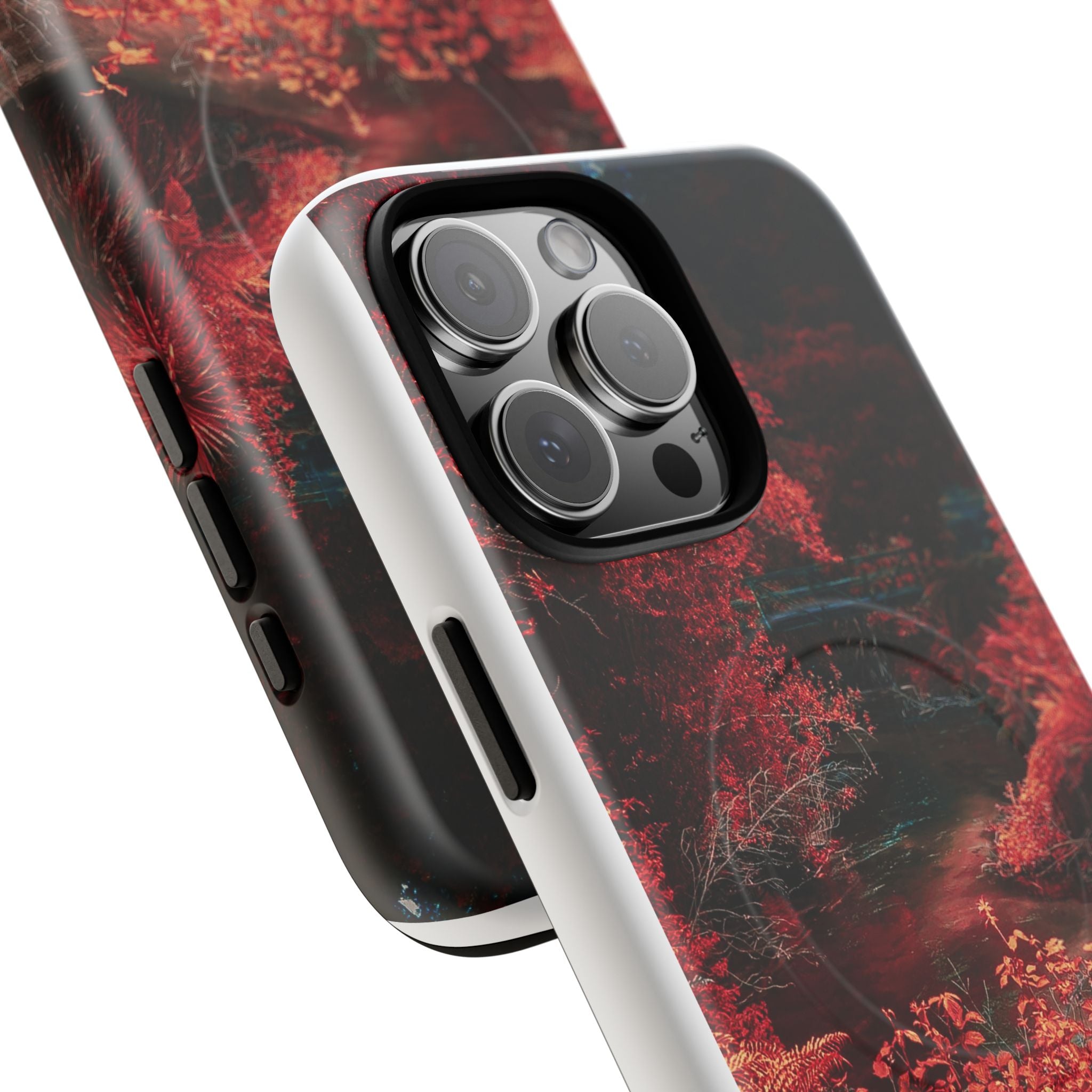 MagSafe Tough Case — Red Forest Abstract Magnetic Phone Cover
