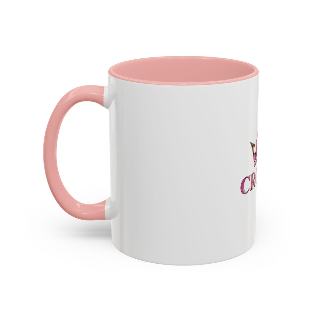 Crownz Pink Marble Accent Coffee Mug – 11/15oz Decorative Crown Tea Cup