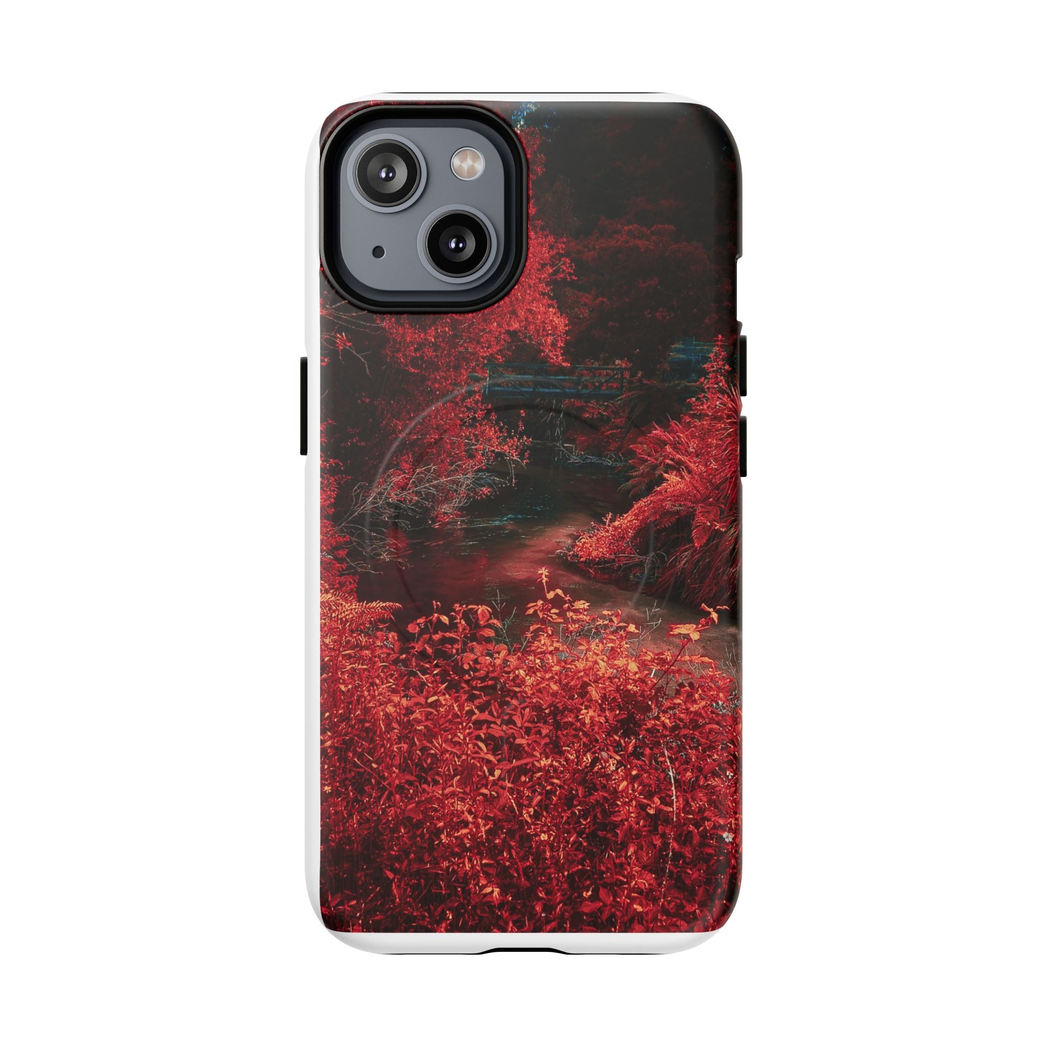 MagSafe Tough Case — Red Forest Abstract Magnetic Phone Cover