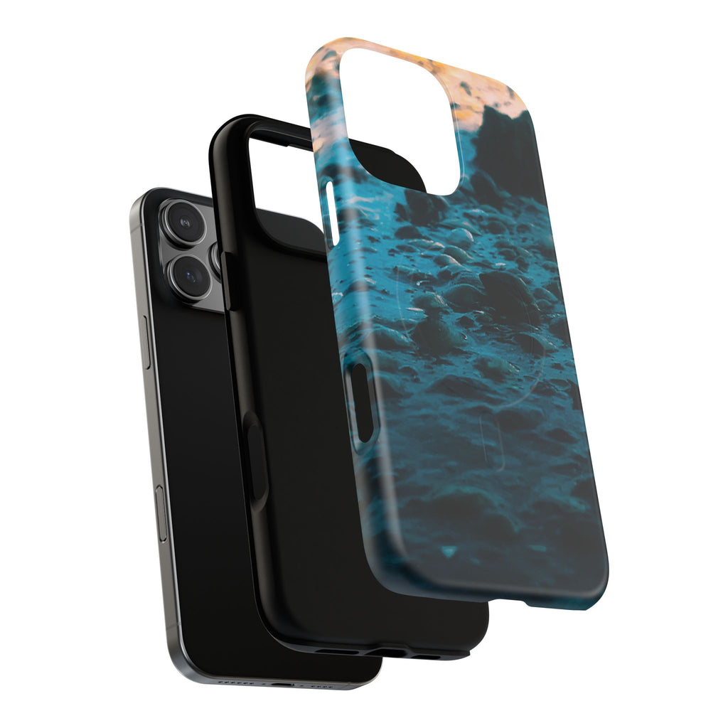 Ocean Waves Tough Magnetic Phone Case — Protective MagSafe-Compatible Sea Print