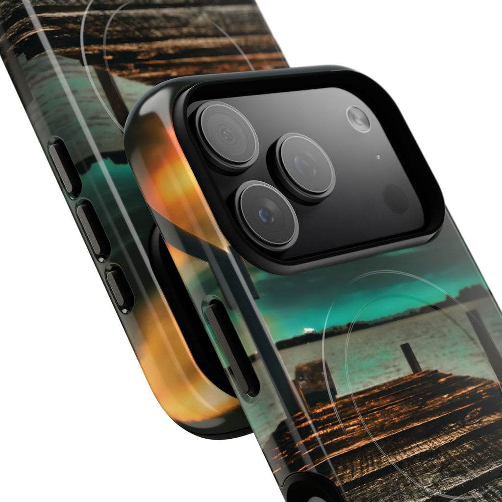 Tough Magnetic Case — 'Te Toro New Zealand Wharf' Magnetic Phone Cover