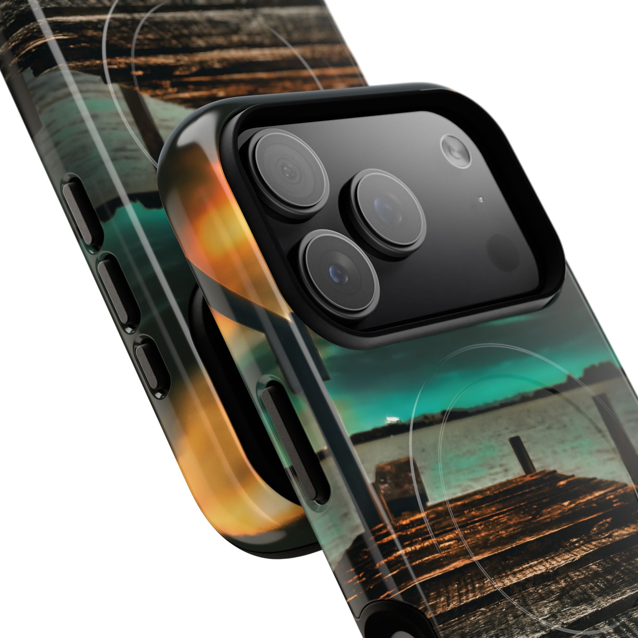 Tough Magnetic Case — 'Te Toro New Zealand Wharf' Magnetic Phone Cover