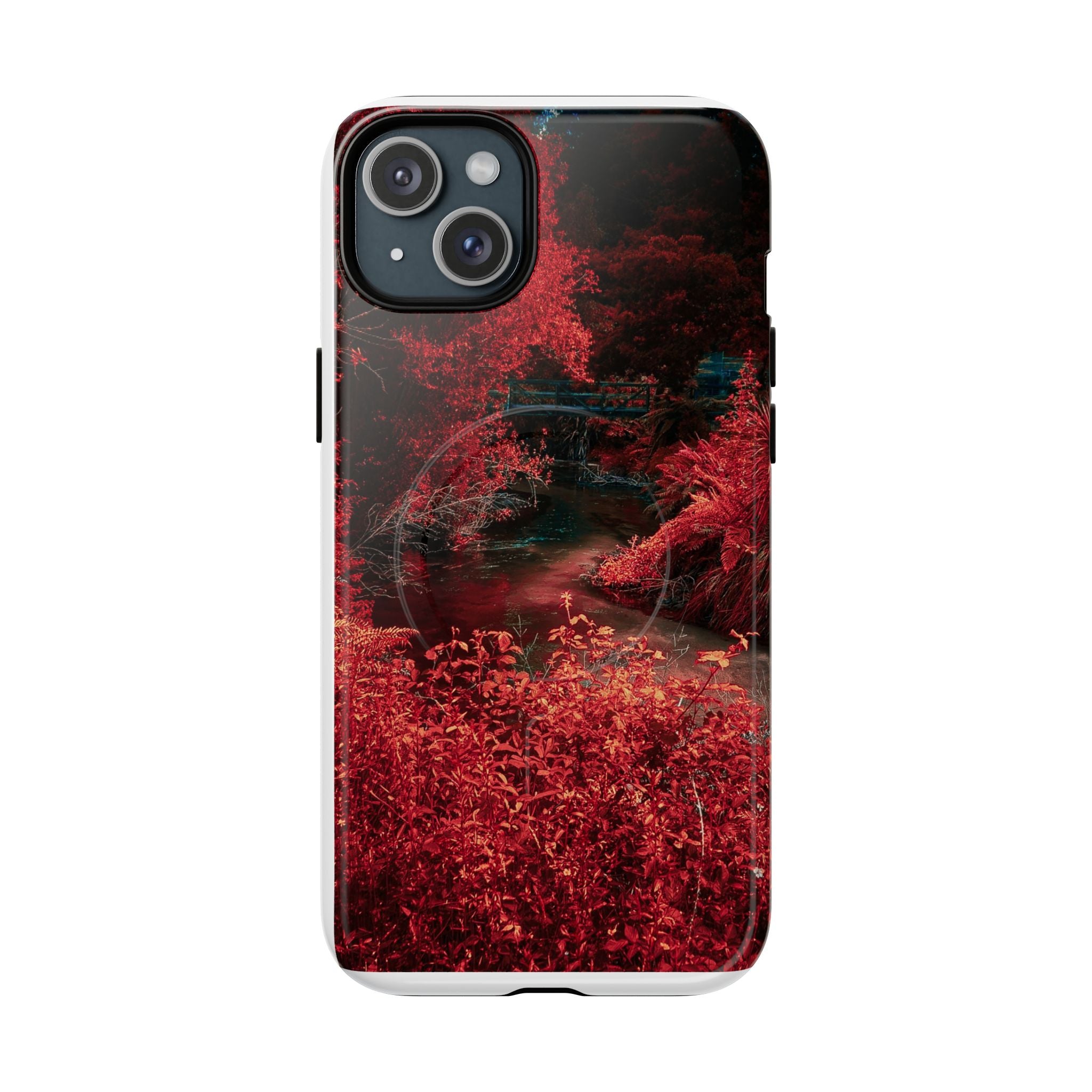 MagSafe Tough Case — Red Forest Abstract Magnetic Phone Cover