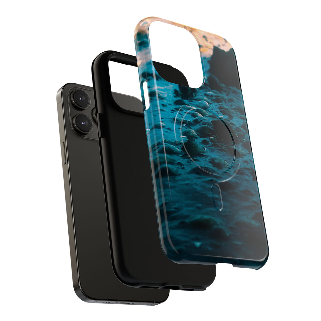 Ocean Waves Tough Magnetic Phone Case — Protective MagSafe-Compatible Sea Print