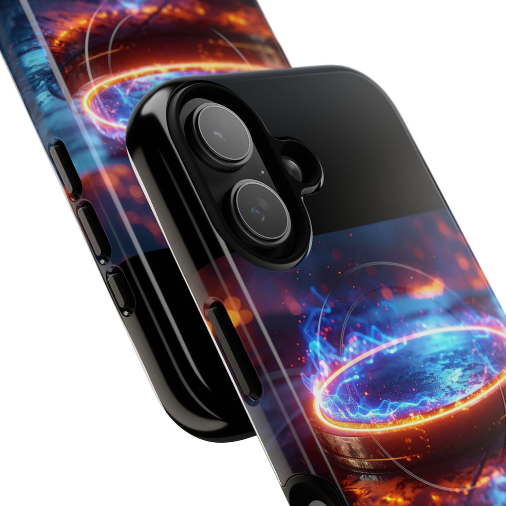 Phone Case - Magnetic Tough Case with Fiery Energy Portal Design