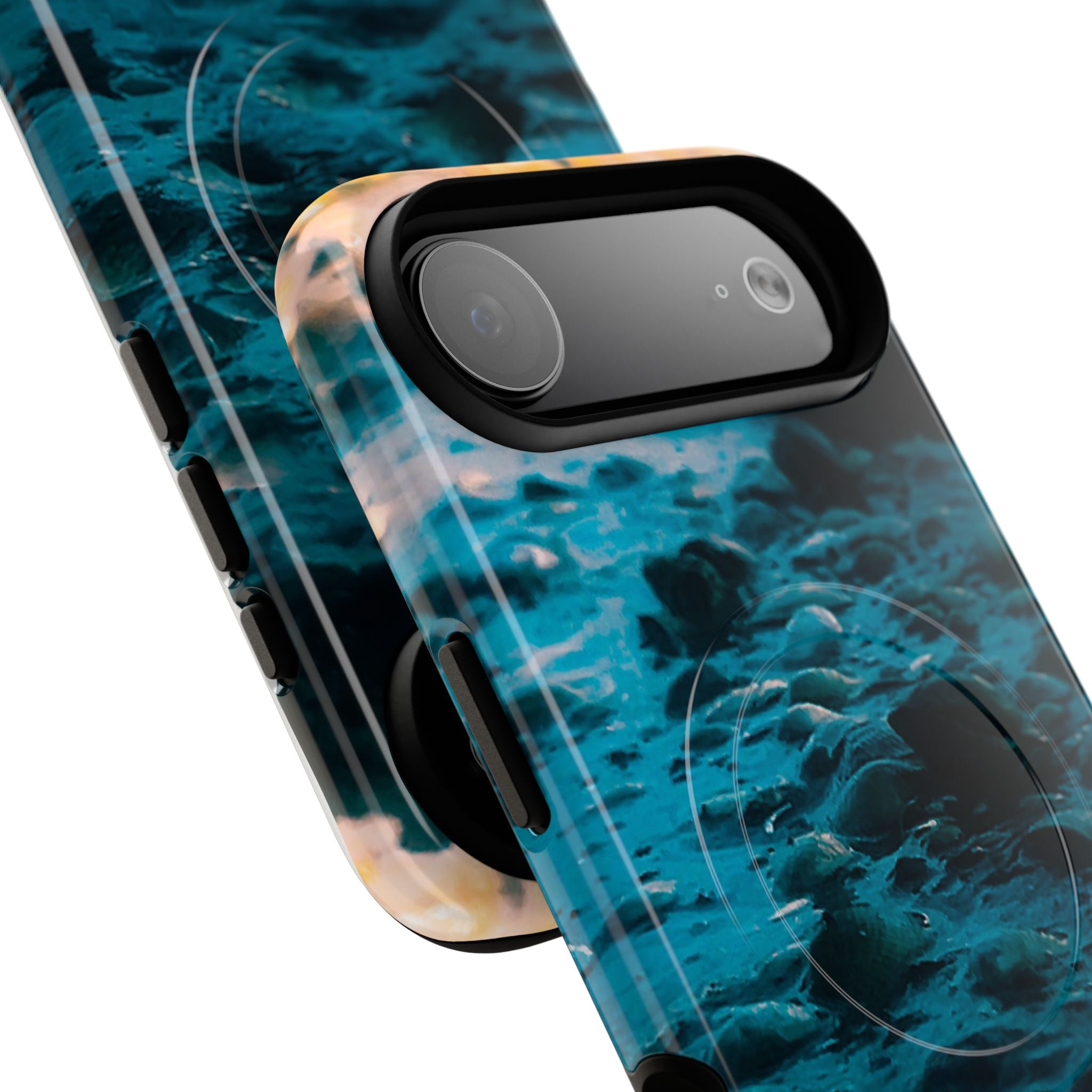 Ocean Waves Tough Magnetic Phone Case — Protective MagSafe-Compatible Sea Print