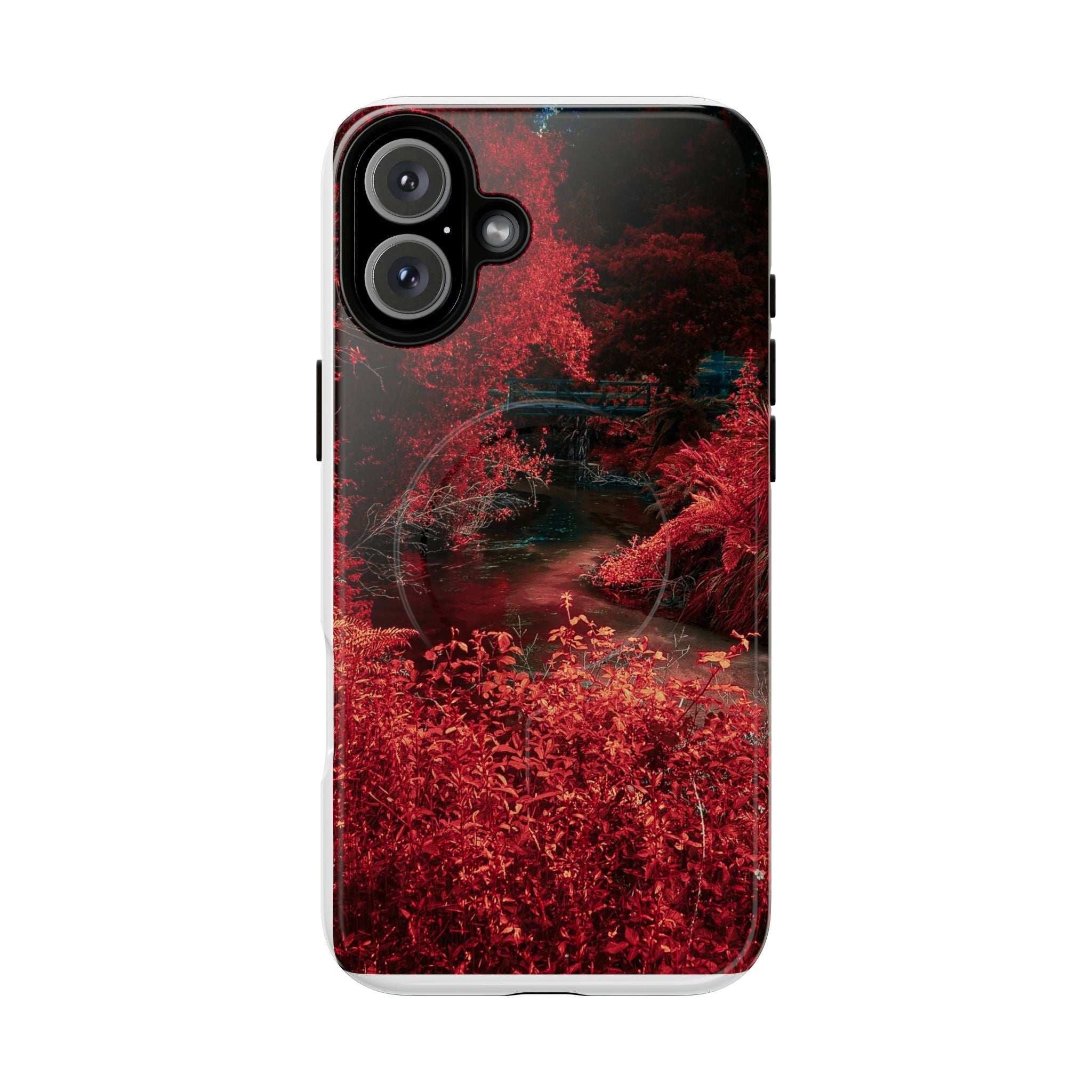 MagSafe Tough Case — Red Forest Abstract Magnetic Phone Cover