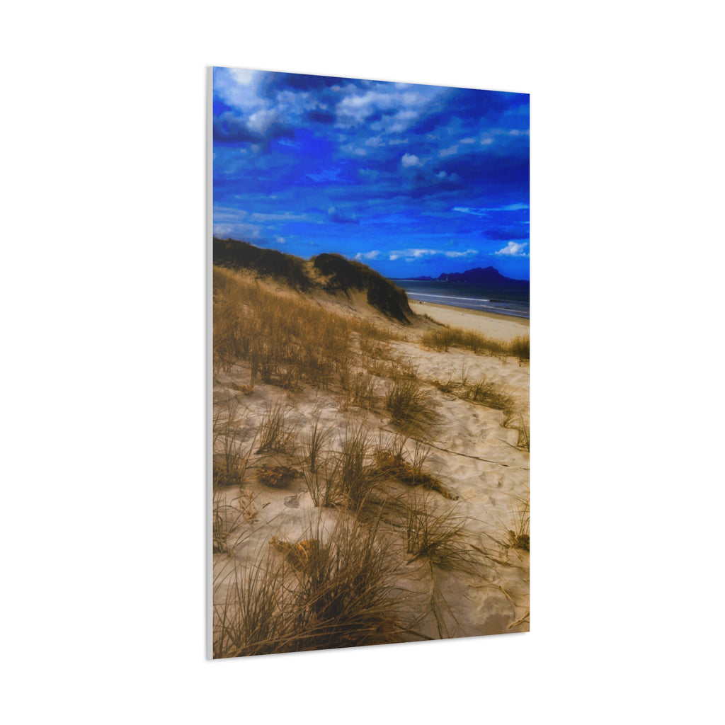 Beach Dunes Canvas Wall Art — Coastal Landscape Canvas Print