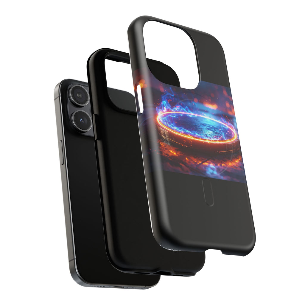Phone Case - Magnetic Tough Case with Fiery Energy Portal Design