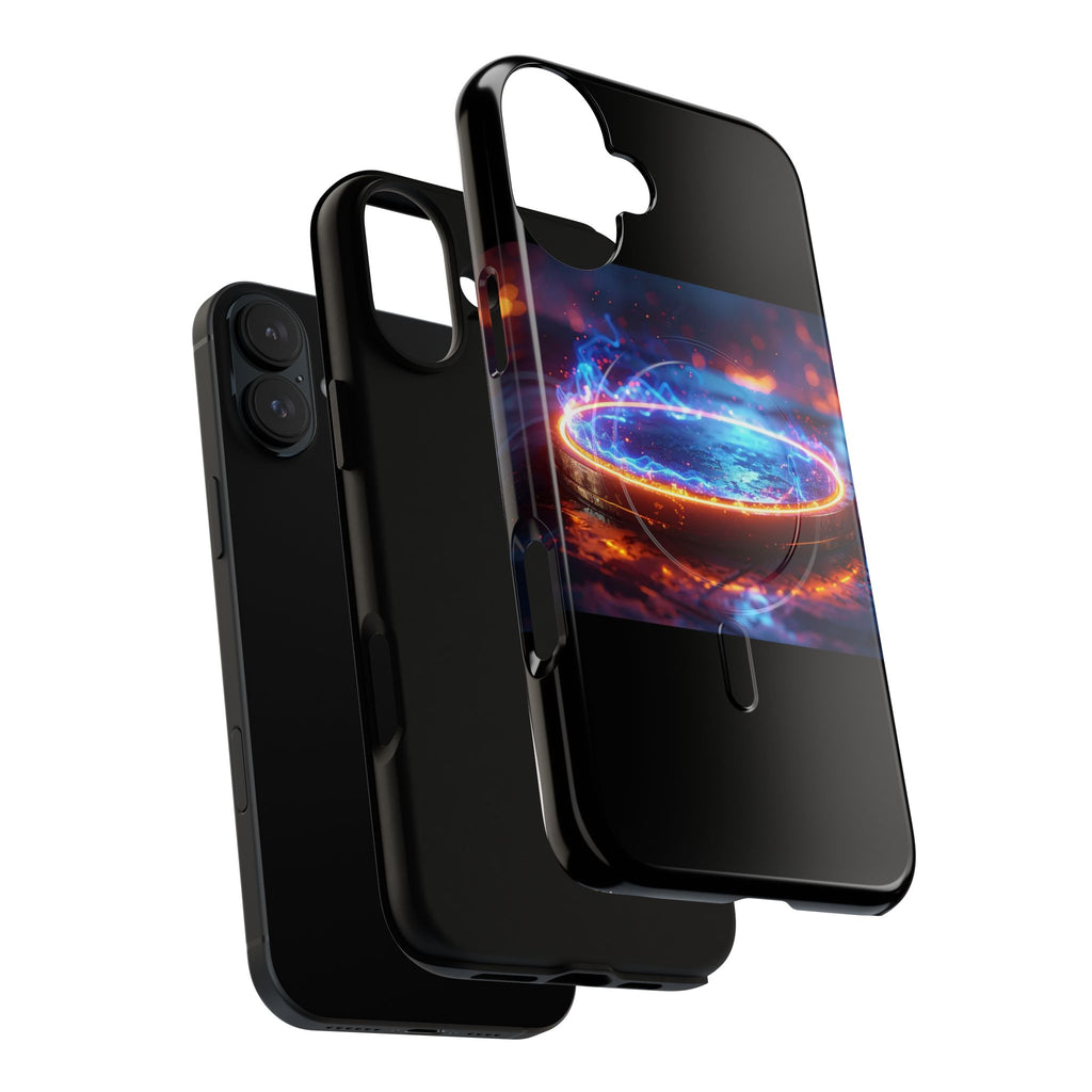 Phone Case - Magnetic Tough Case with Fiery Energy Portal Design