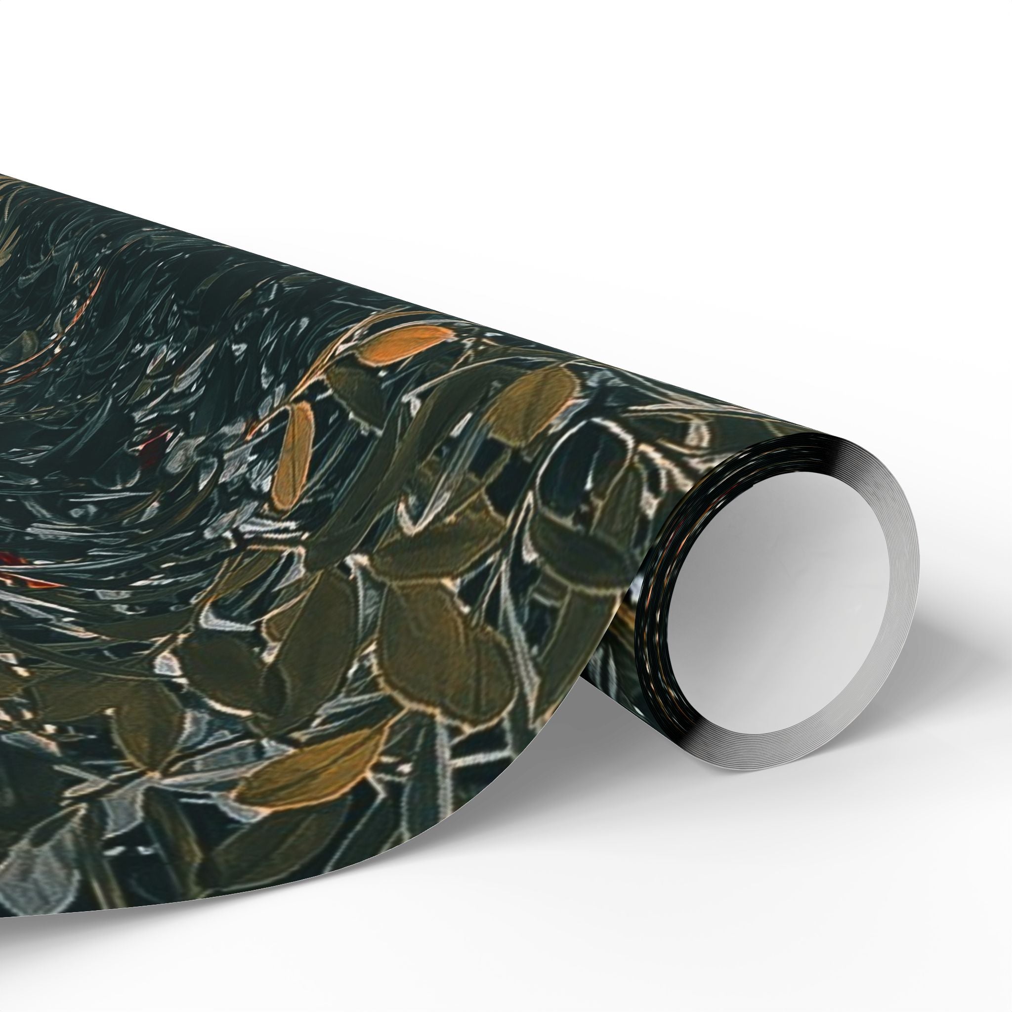 Wrapping Paper — Dark Floral Pōhutukawa Pattern Gift Wrap