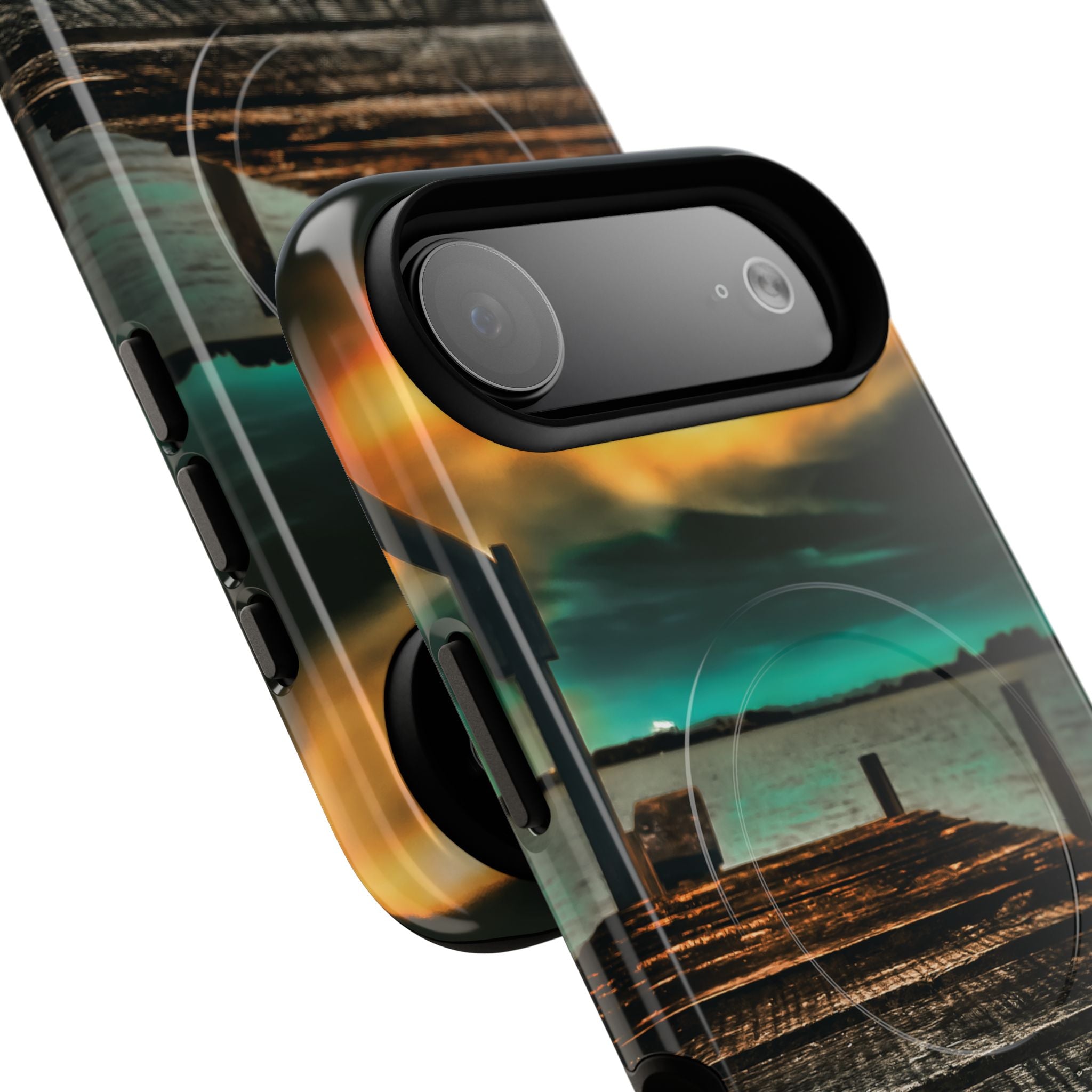 Tough Magnetic Case — 'Te Toro New Zealand Wharf' Magnetic Phone Cover