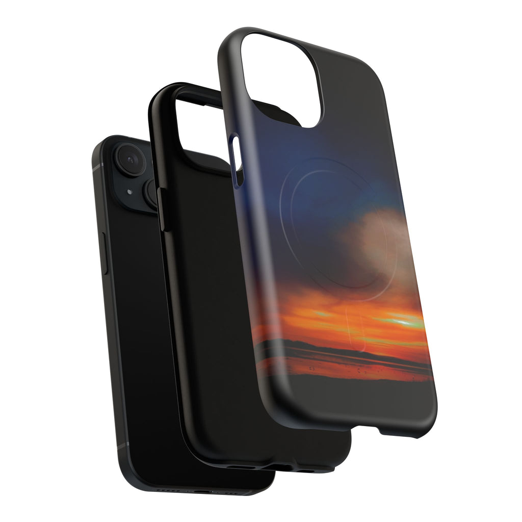 Mangawhai Sunset Magnetic Phone Case — New Zealand Coastal Sunset Design