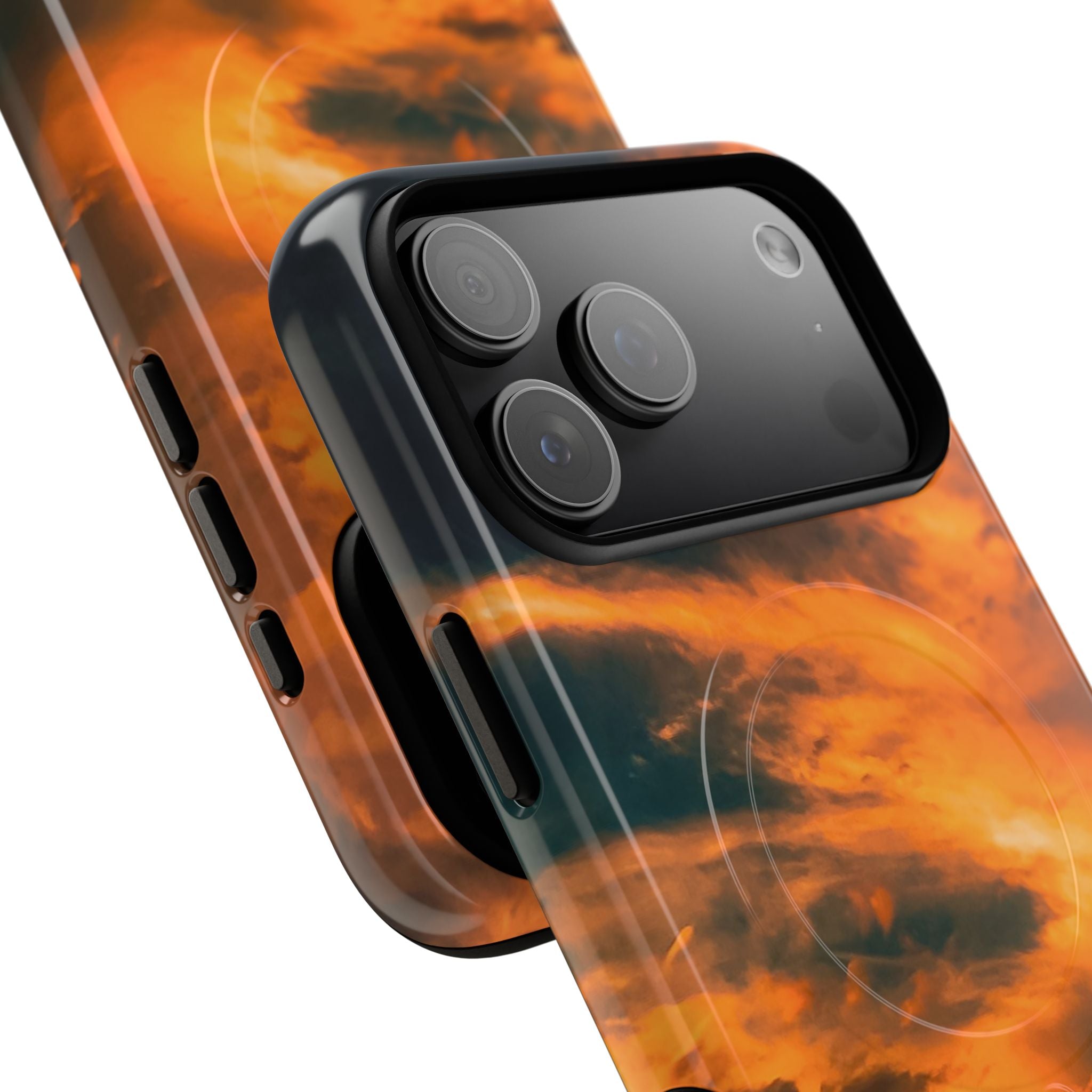 New Zealand Angel Clouds Golden Magnetic Phone Case