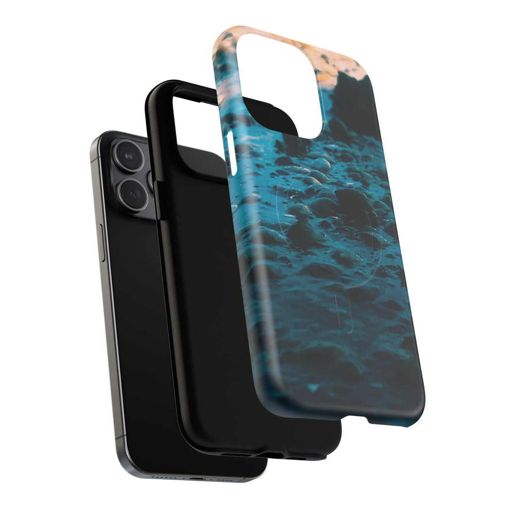 Ocean Waves Tough Magnetic Phone Case — Protective MagSafe-Compatible Sea Print