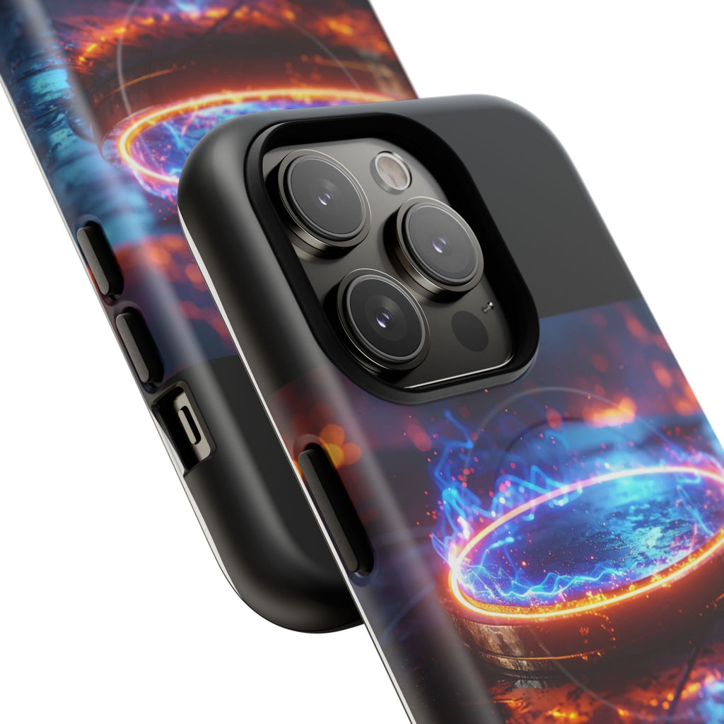 Phone Case - Magnetic Tough Case with Fiery Energy Portal Design