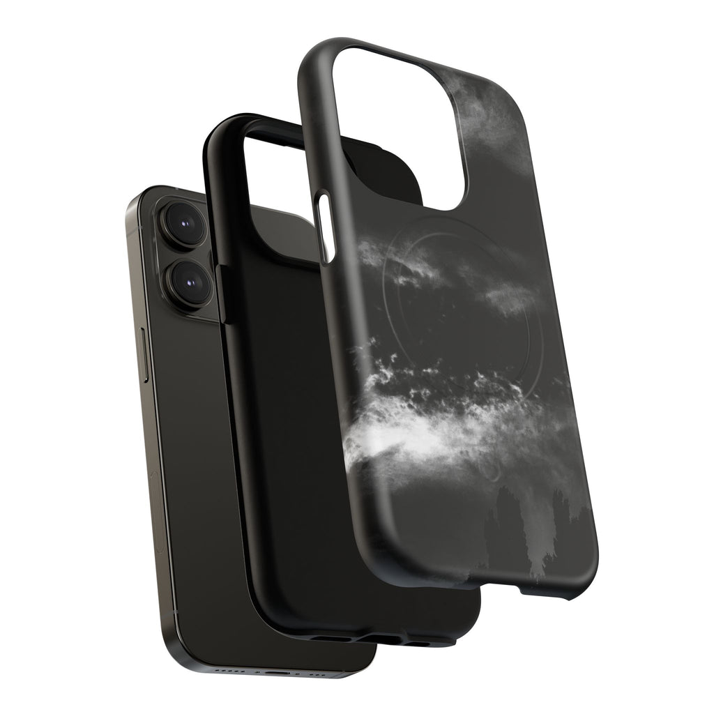 MagSafe Phone Case — Black Storm Cloud Design