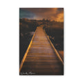 Canvas Wall Art – Golden Boardwalk Landscape Photo Print