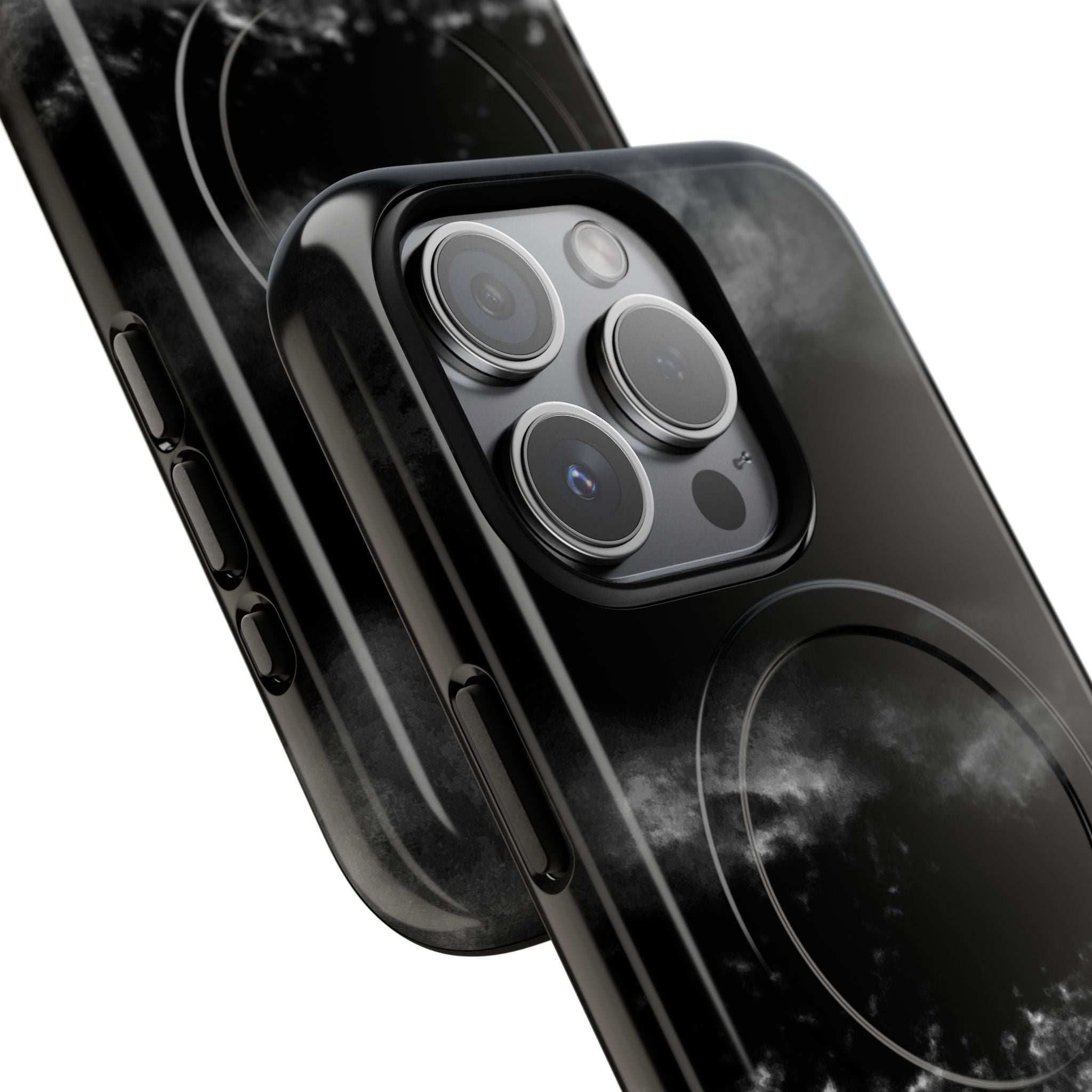 MagSafe Phone Case — Black Storm Cloud Design