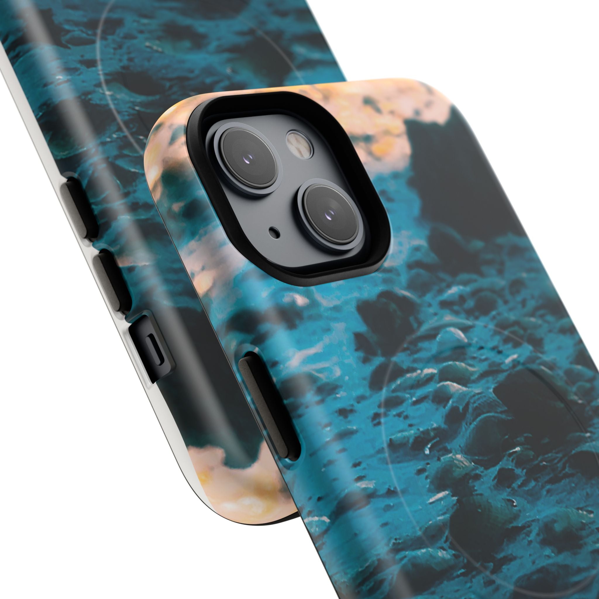 Ocean Waves Tough Magnetic Phone Case — Protective MagSafe-Compatible Sea Print